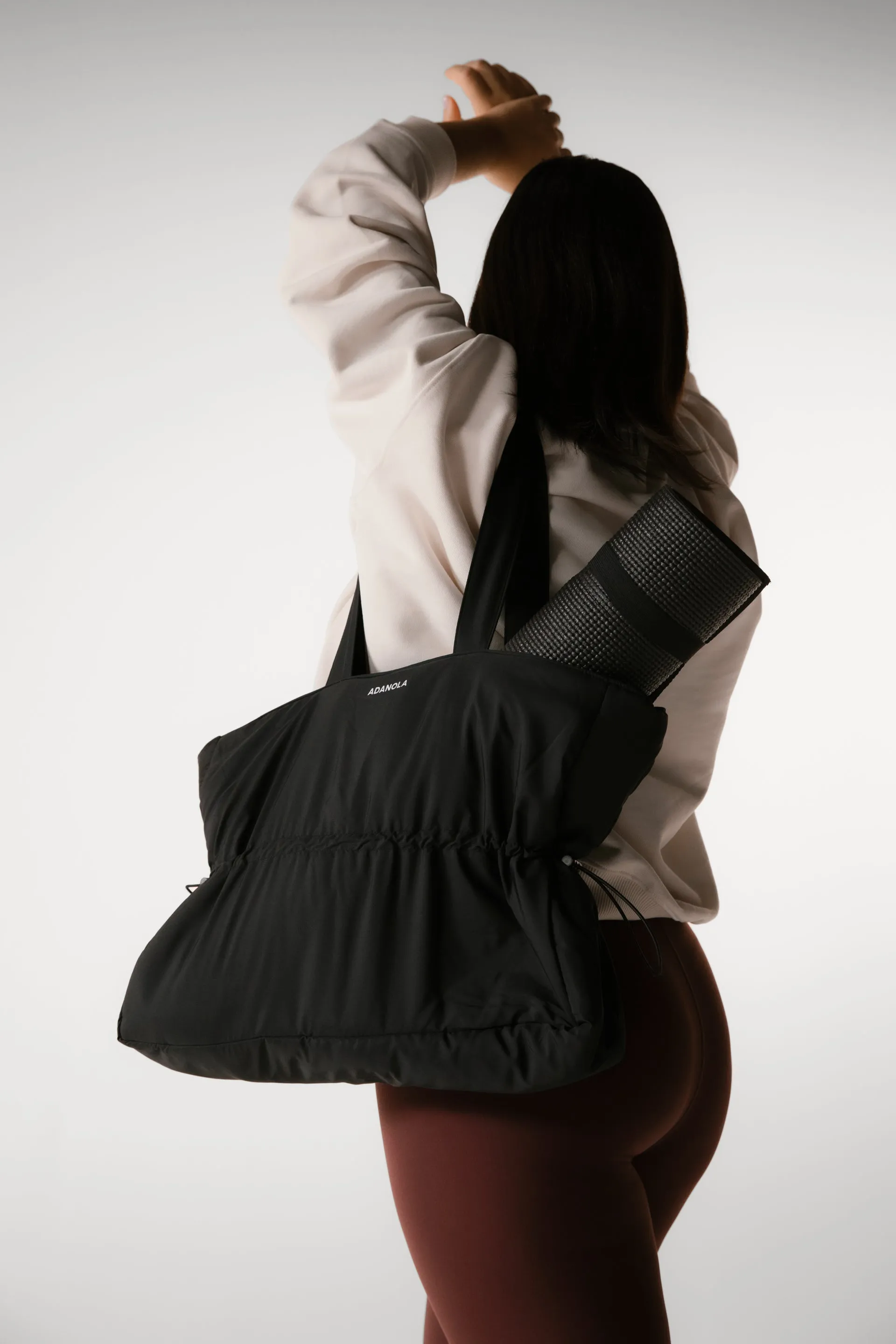 Puffer Tote Bag - Black sold by Adanola product image thumbnail 3