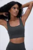 Ultimate Square Neck Bra - Graphite Grey sold by Adanola
