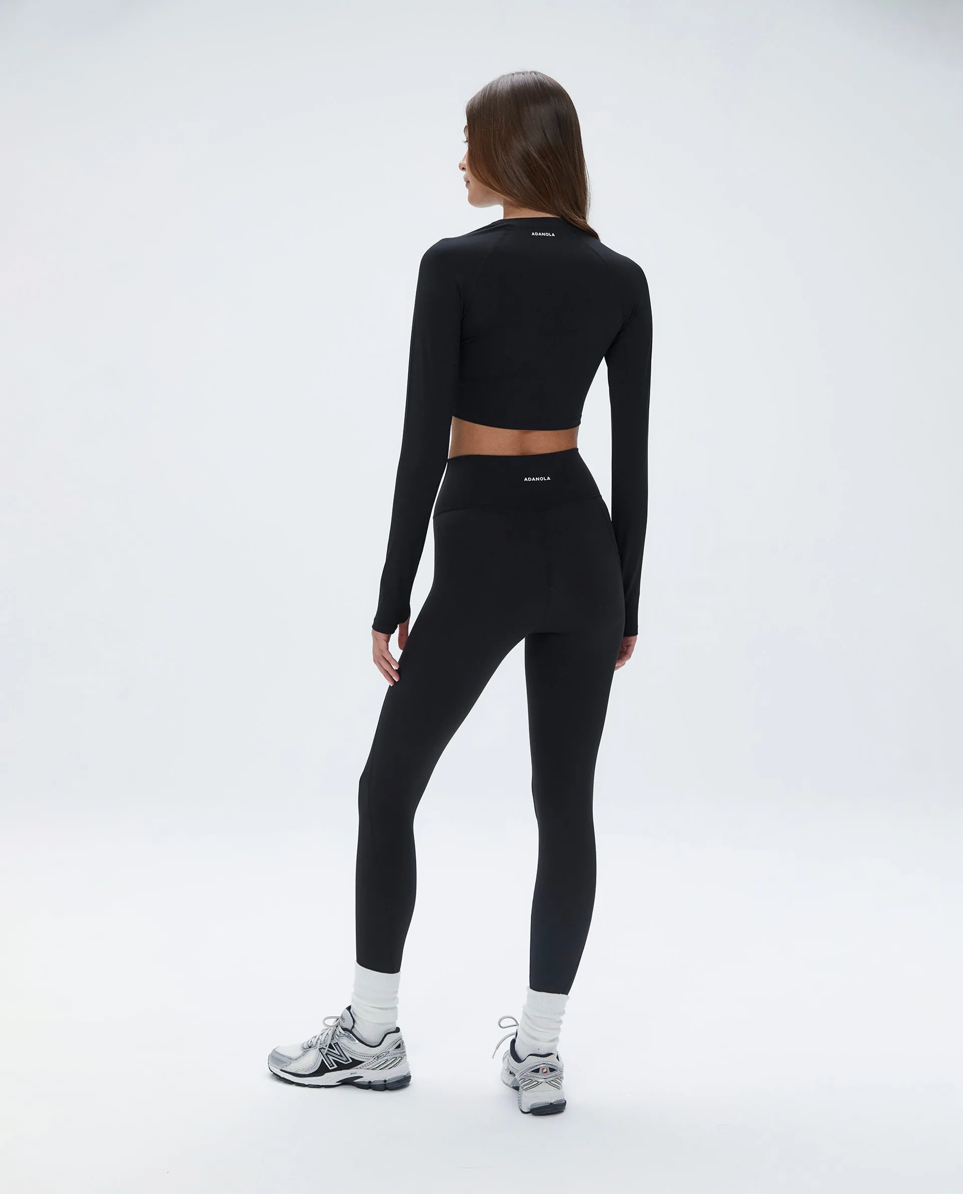 Long Sleeve Crop Top - Black sold by Adanola product image thumbnail 2
