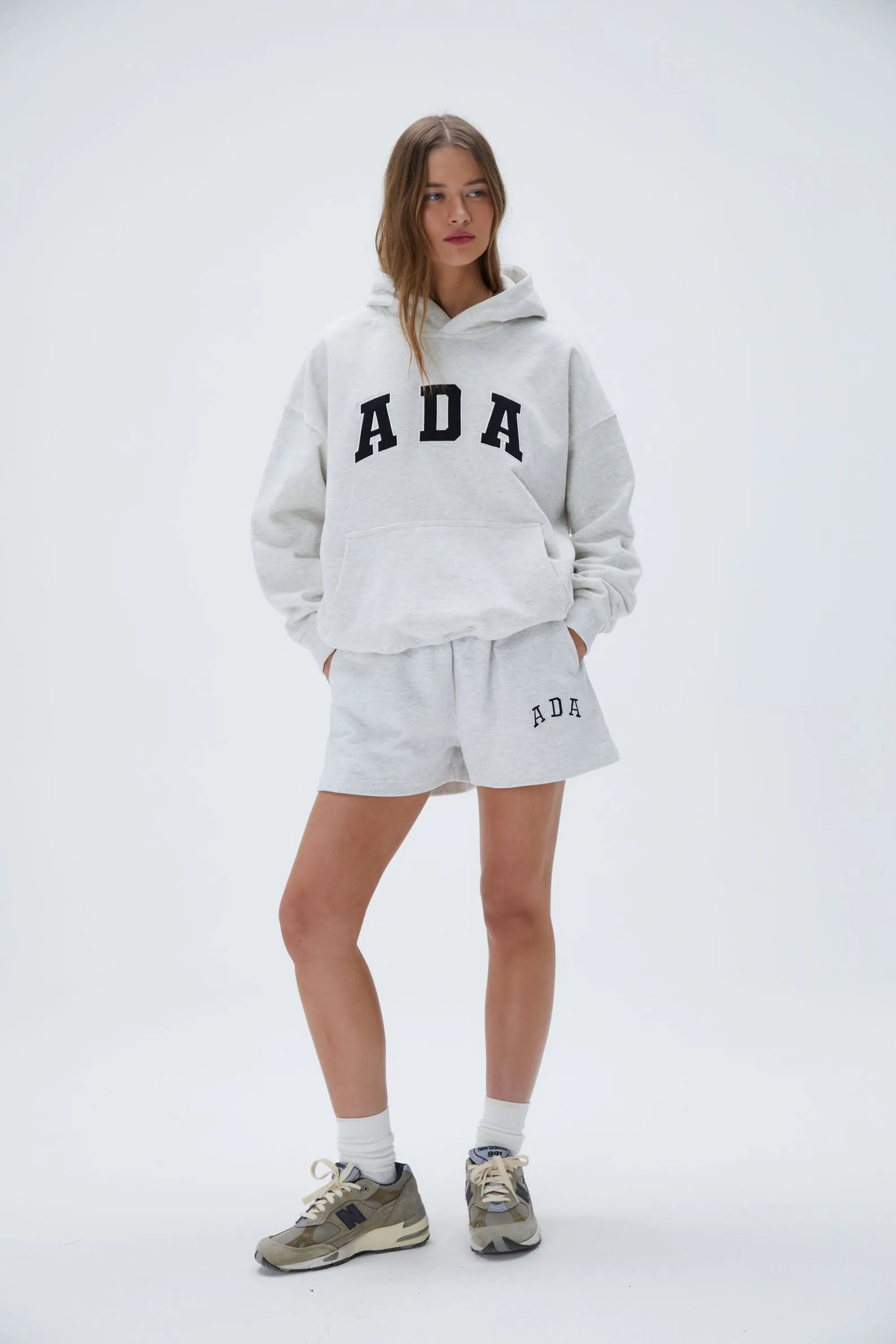 ADA Oversized Hoodie - Light Grey Melange sold by Adanola product image thumbnail 2
