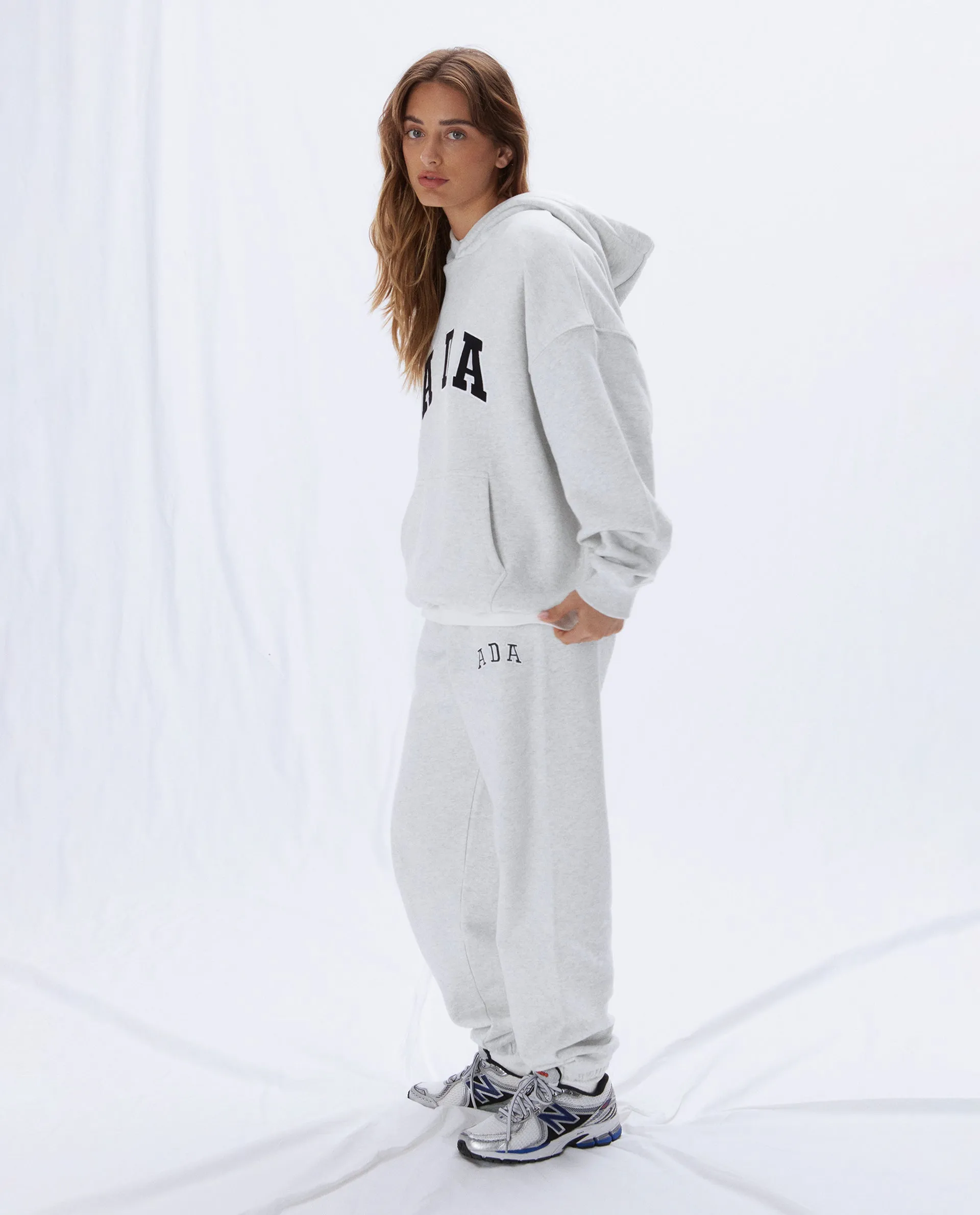 ADA Oversized Hoodie - Light Grey Melange sold by Adanola product image thumbnail 5