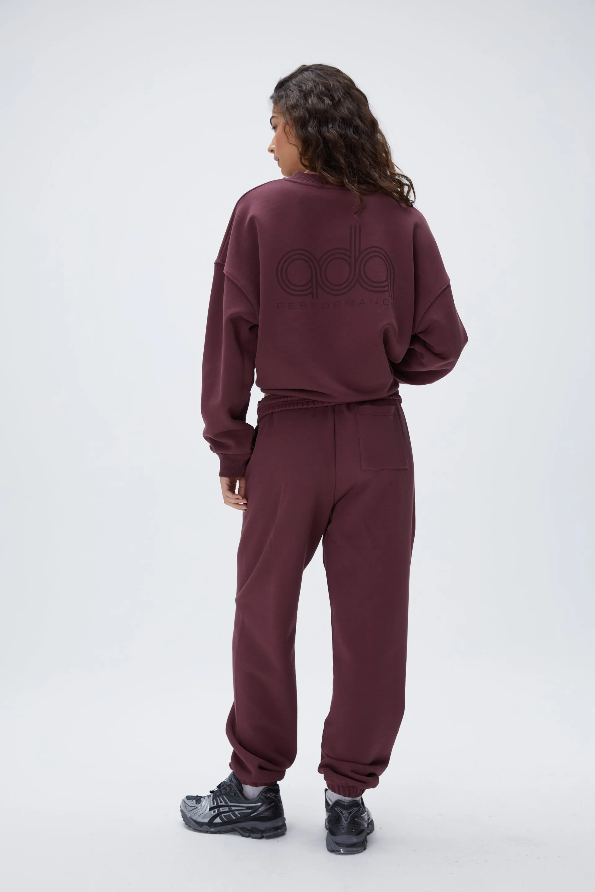Performance Oversized Sweatshirt - Burgundy sold by Adanola product image thumbnail 2