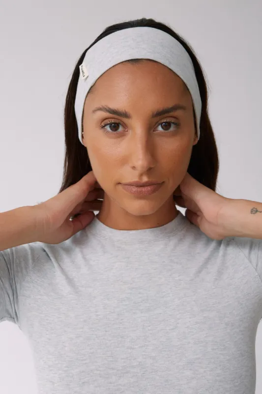 Jersey Headband - Grey Melange sold by Adanola