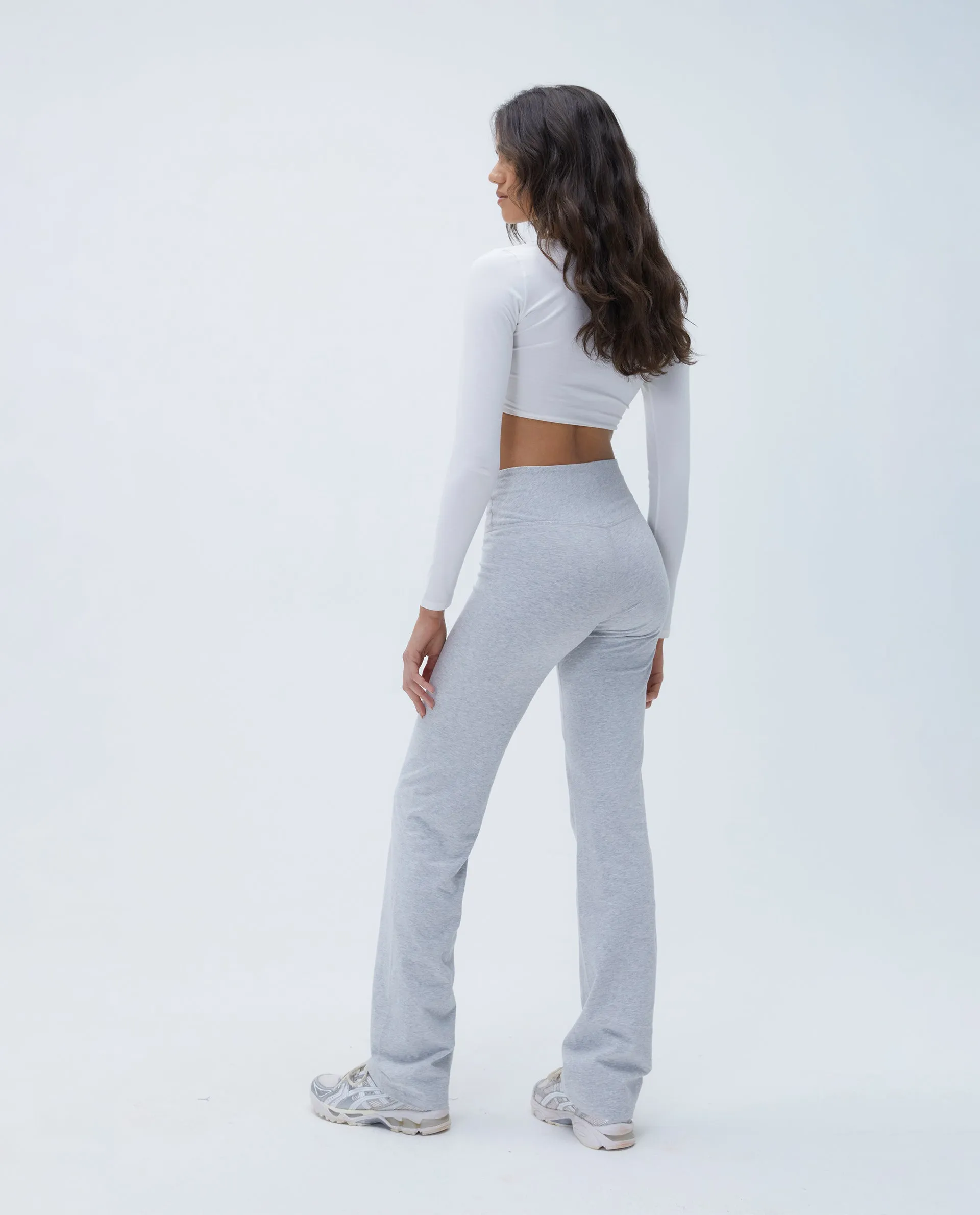 Cotton Yoga Pant - Grey Melange sold by Adanola product image thumbnail 2