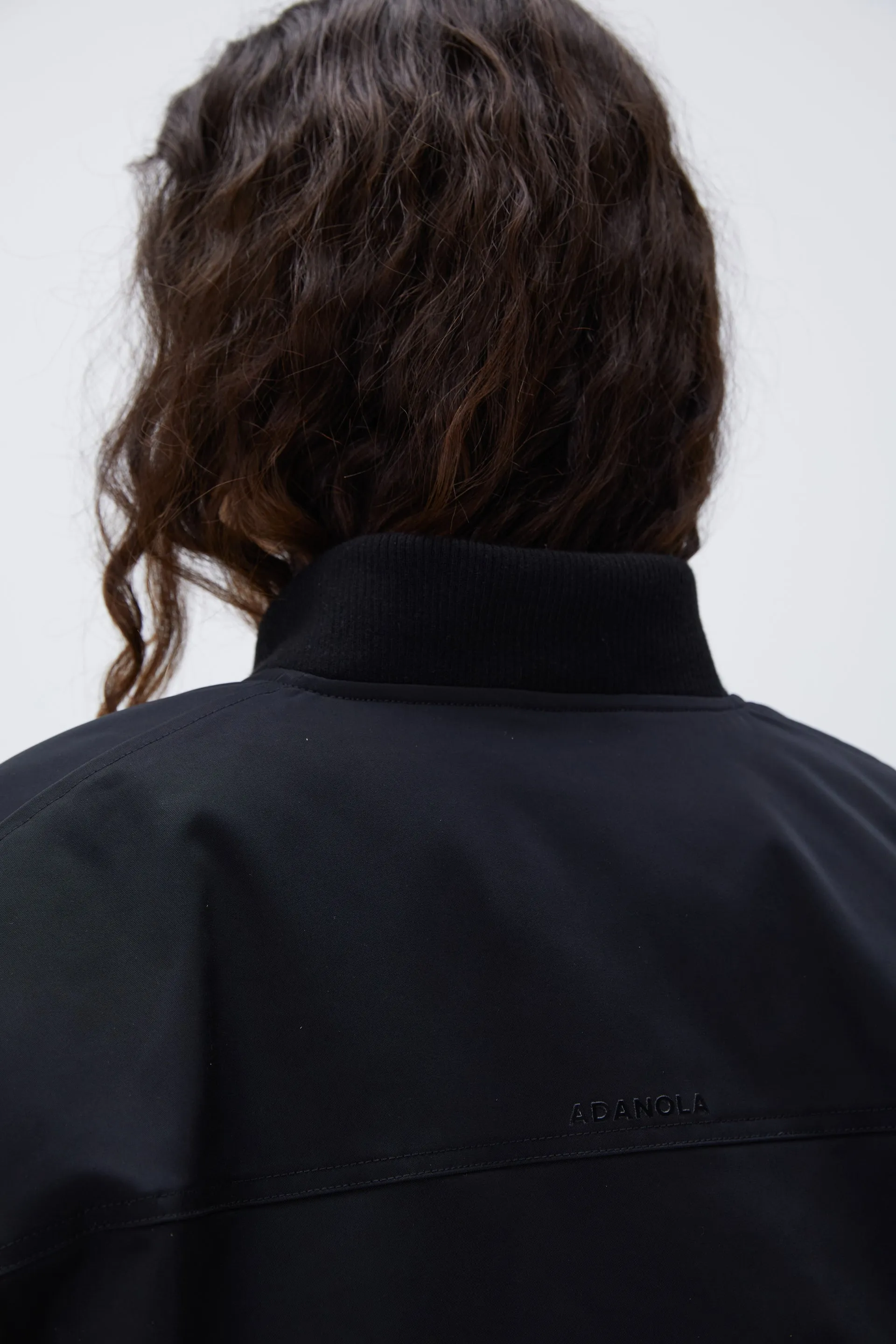 Oversized Bomber Jacket - Black sold by Adanola product image thumbnail 5