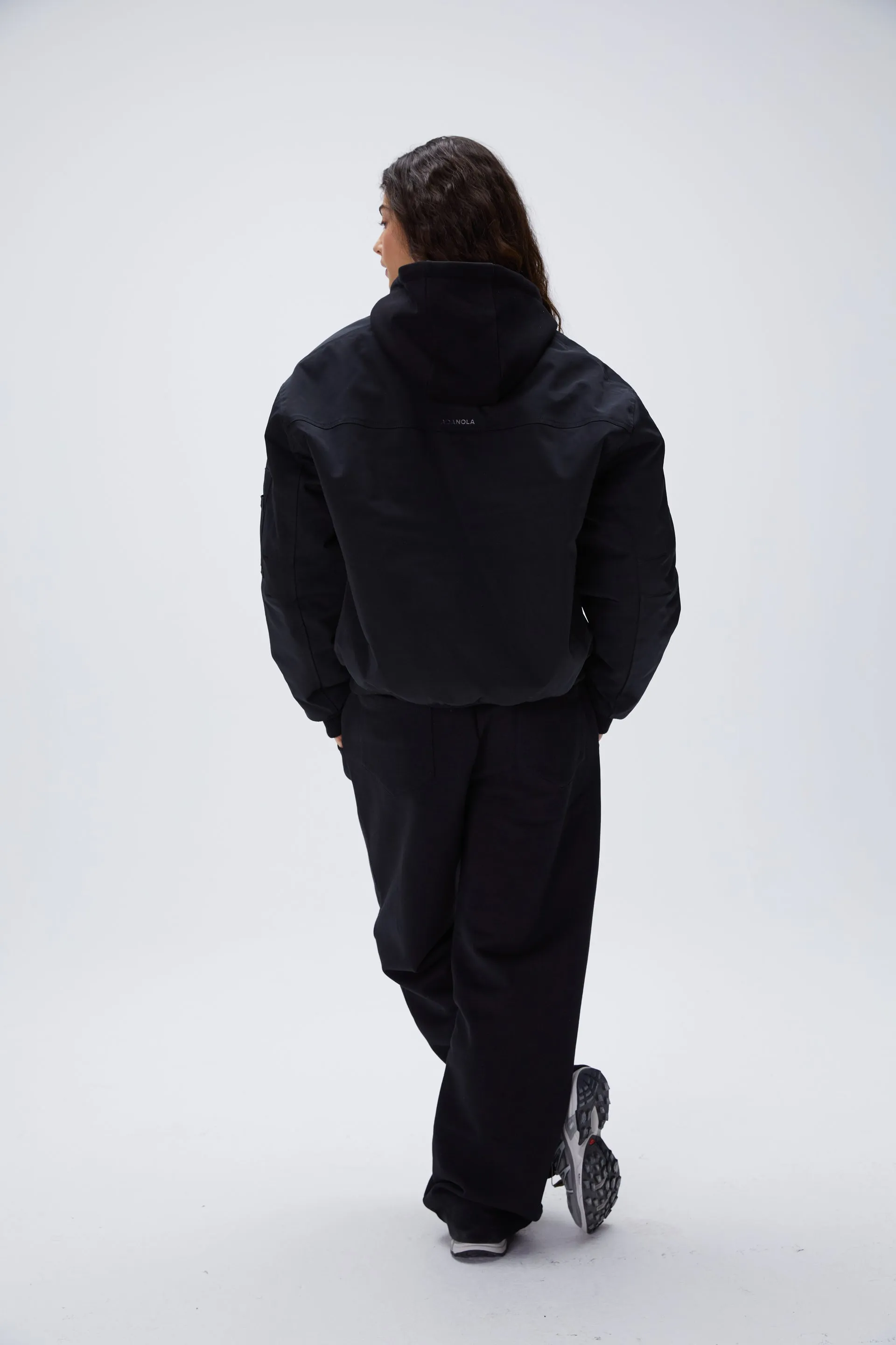 Oversized Bomber Jacket - Black sold by Adanola product image thumbnail 2