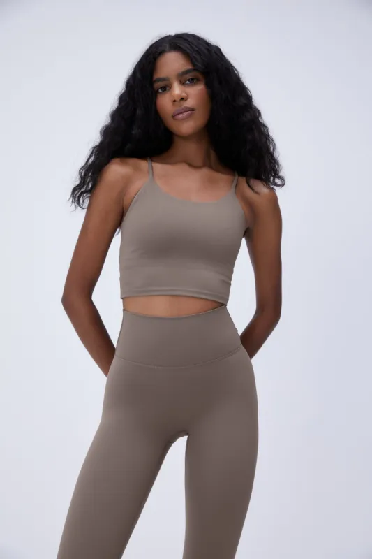 Ultimate Tank Bra - Cocoa Brown sold by Adanola