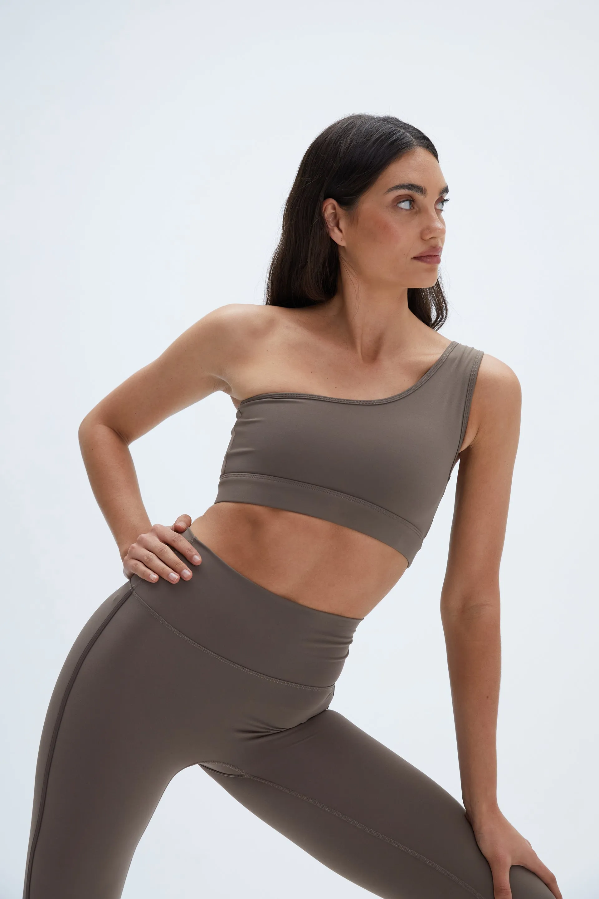 Ultimate One Shoulder Bra - Cocoa Brown sold by Adanola product image thumbnail 3