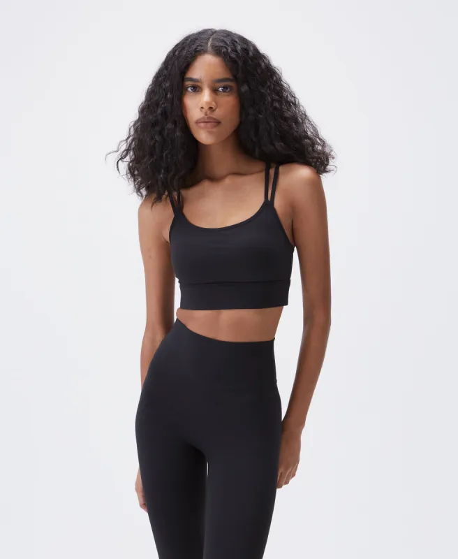Ultimate Double Strap Bra - Black sold by Adanola
