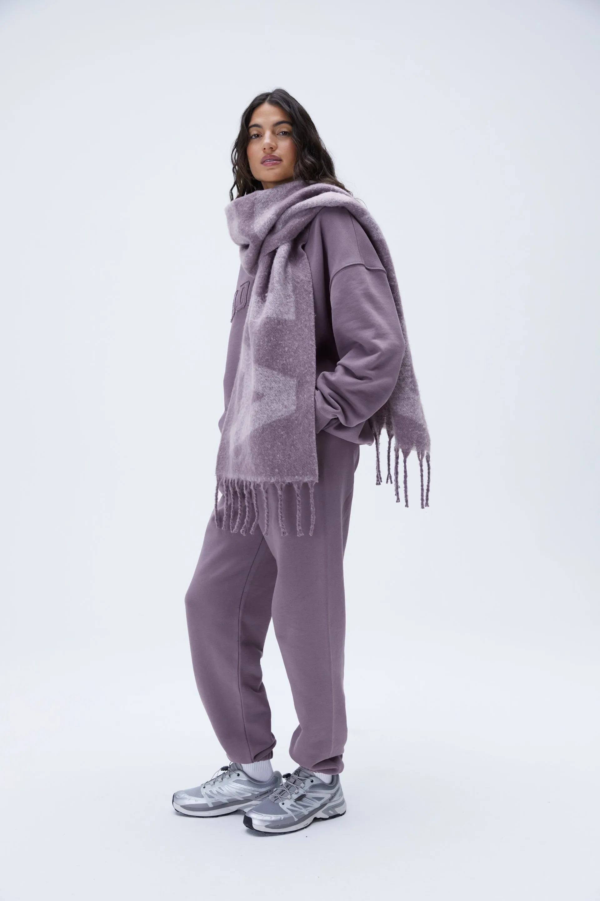 Knit Scarf - Purple sold by Adanola product image thumbnail 2