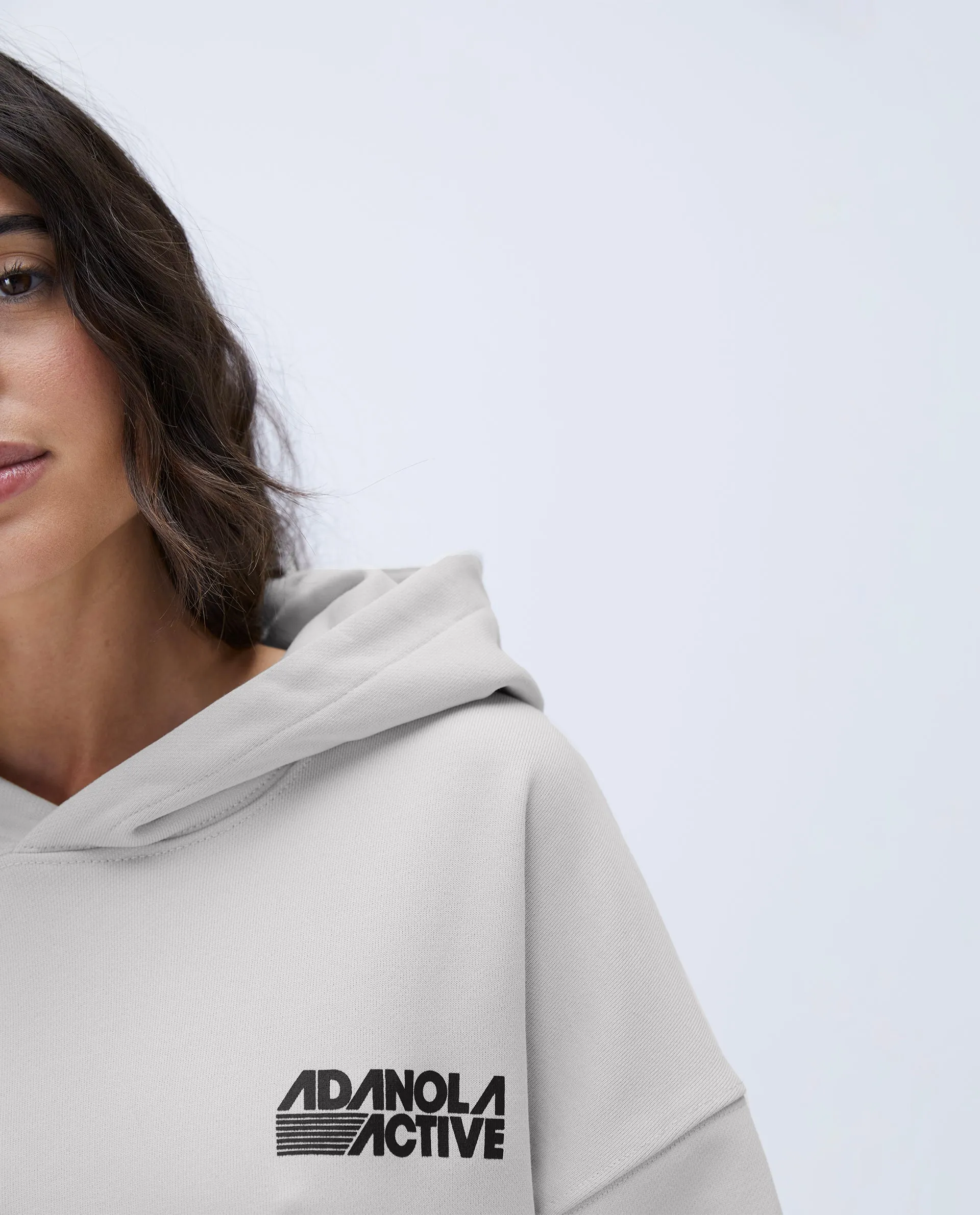 Retro Sport Oversized Hoodie - Stone sold by Adanola product image thumbnail 3