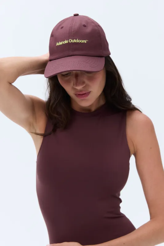 Trail Cap - Burgundy sold by Adanola