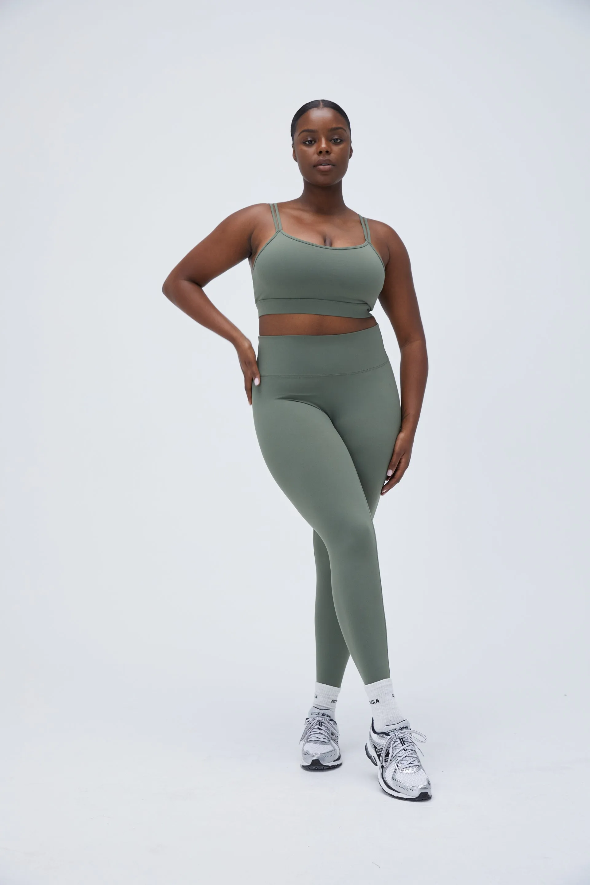 Ultimate Double Strap Bra - Khaki Green sold by Adanola product image thumbnail 4