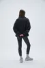 "A" Oversized Funnel Neck Zip Sweatshirt - Graphite Grey sold by Adanola