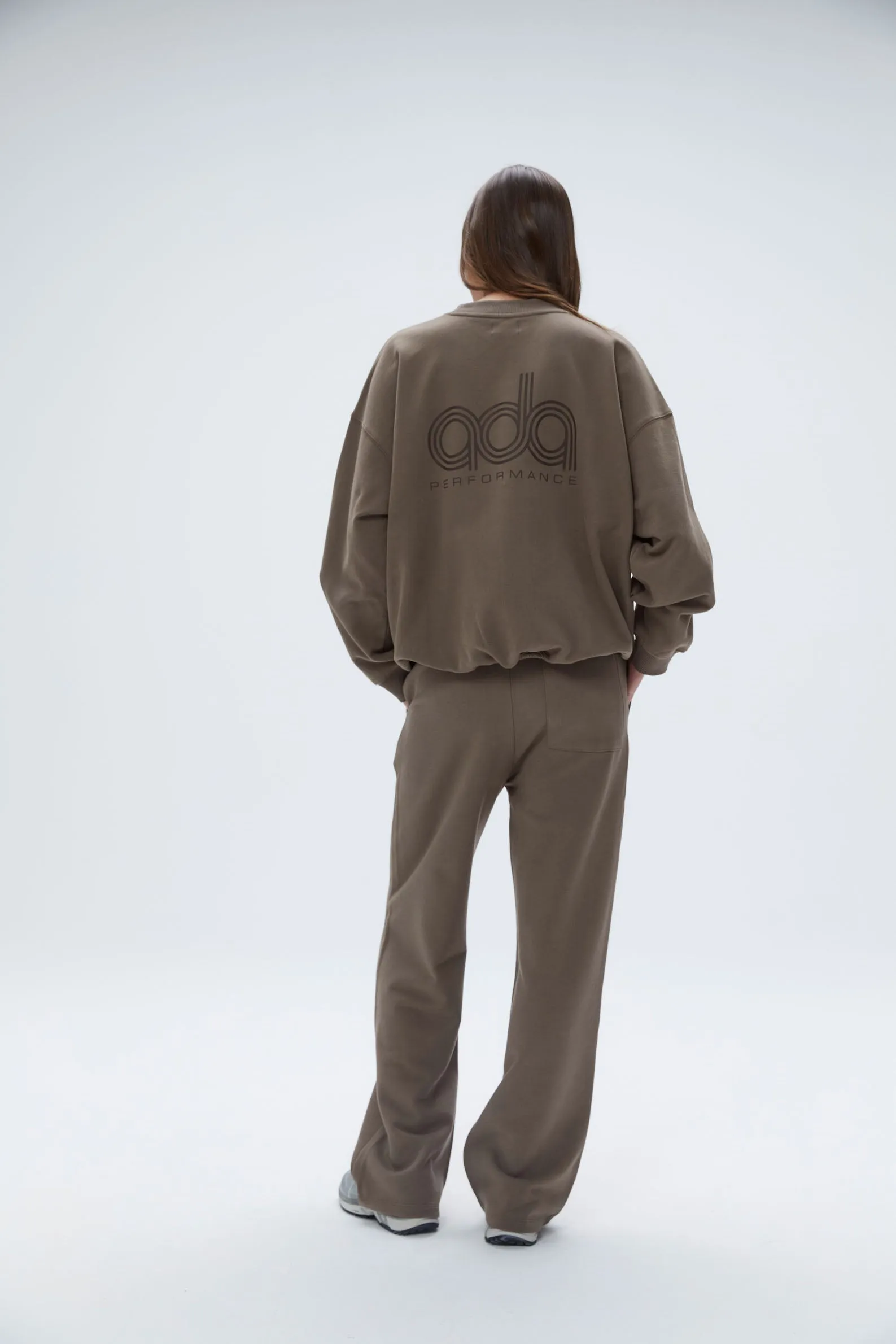 Performance Straight Leg Sweatpants - Cocoa Brown sold by Adanola product image thumbnail 4