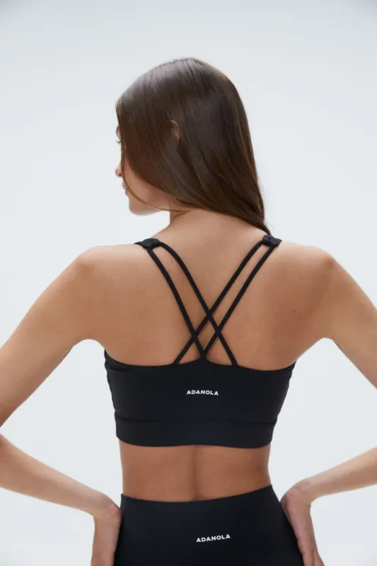 Ultimate Cross Back Bra - Black sold by Adanola