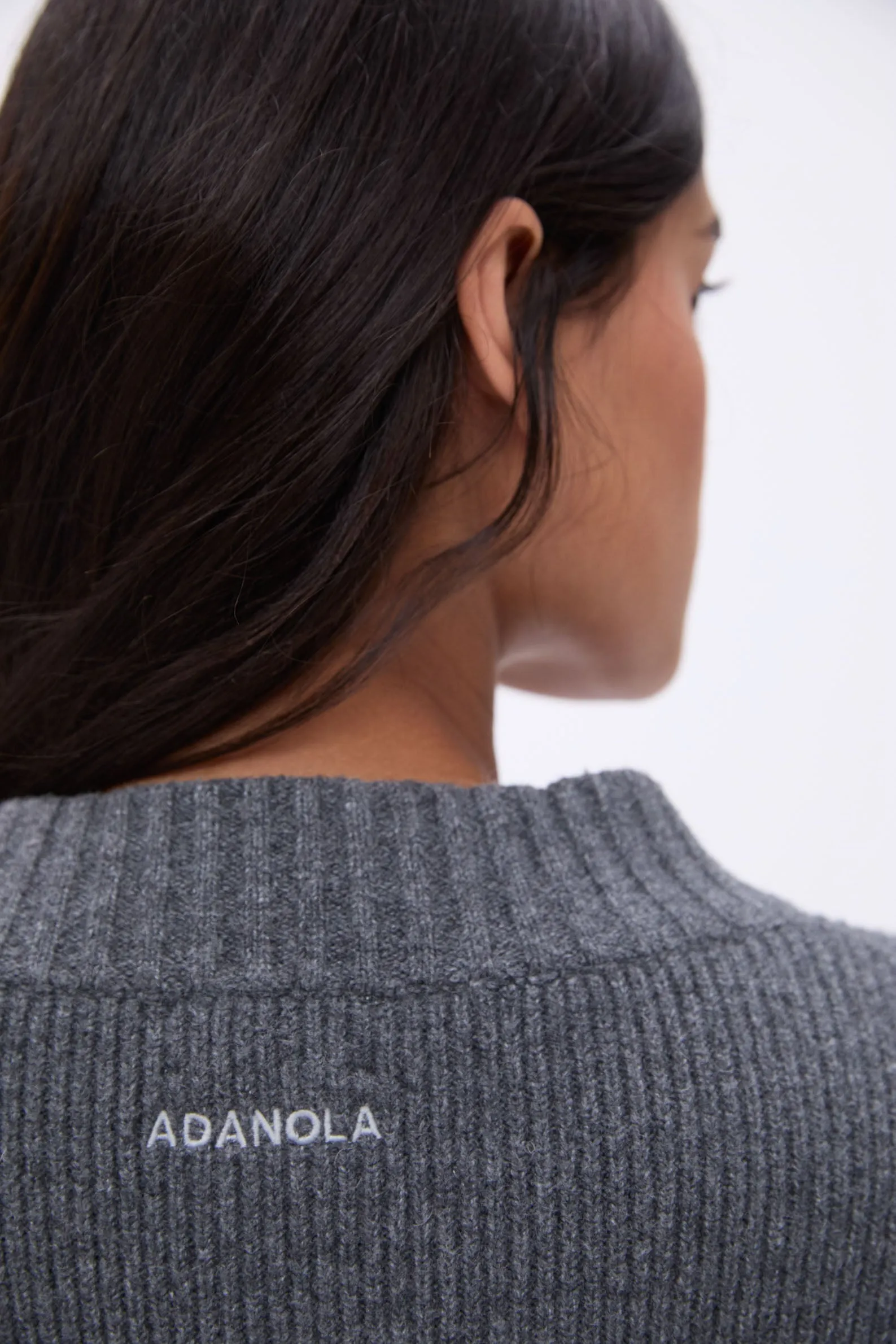 Knit Bomber Jacket - Dark Grey sold by Adanola product image thumbnail 3