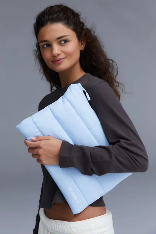 Puffer Laptop Cover - Powder Blue made by Adanola