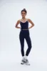 Ultimate Piping Leggings - Navy Blue/Marshmallow sold by Adanola