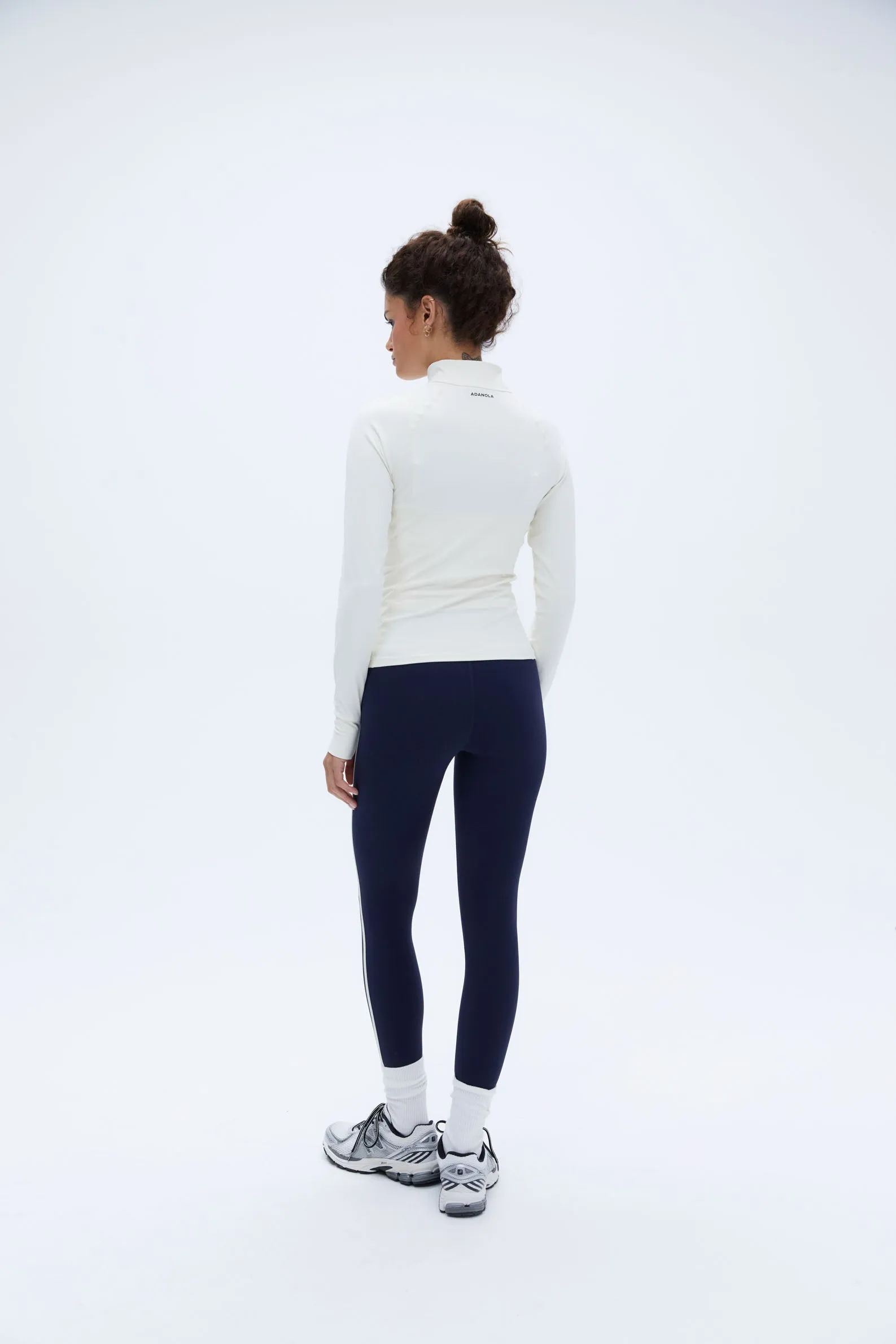 Ultimate Long Sleeve Quarter Zip Top - Marshmallow White sold by Adanola product image thumbnail 3