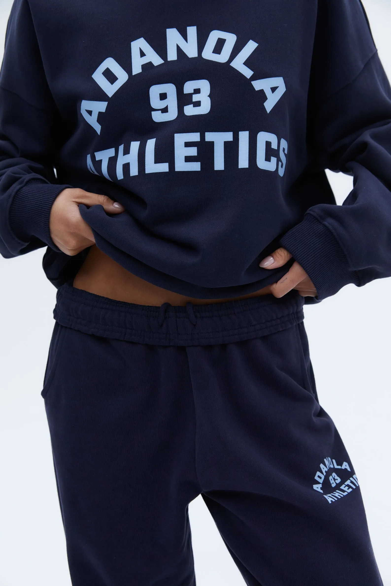 Campus Oversized Sweatshirt - Navy Blue/Powder Blue sold by Adanola product image thumbnail 4