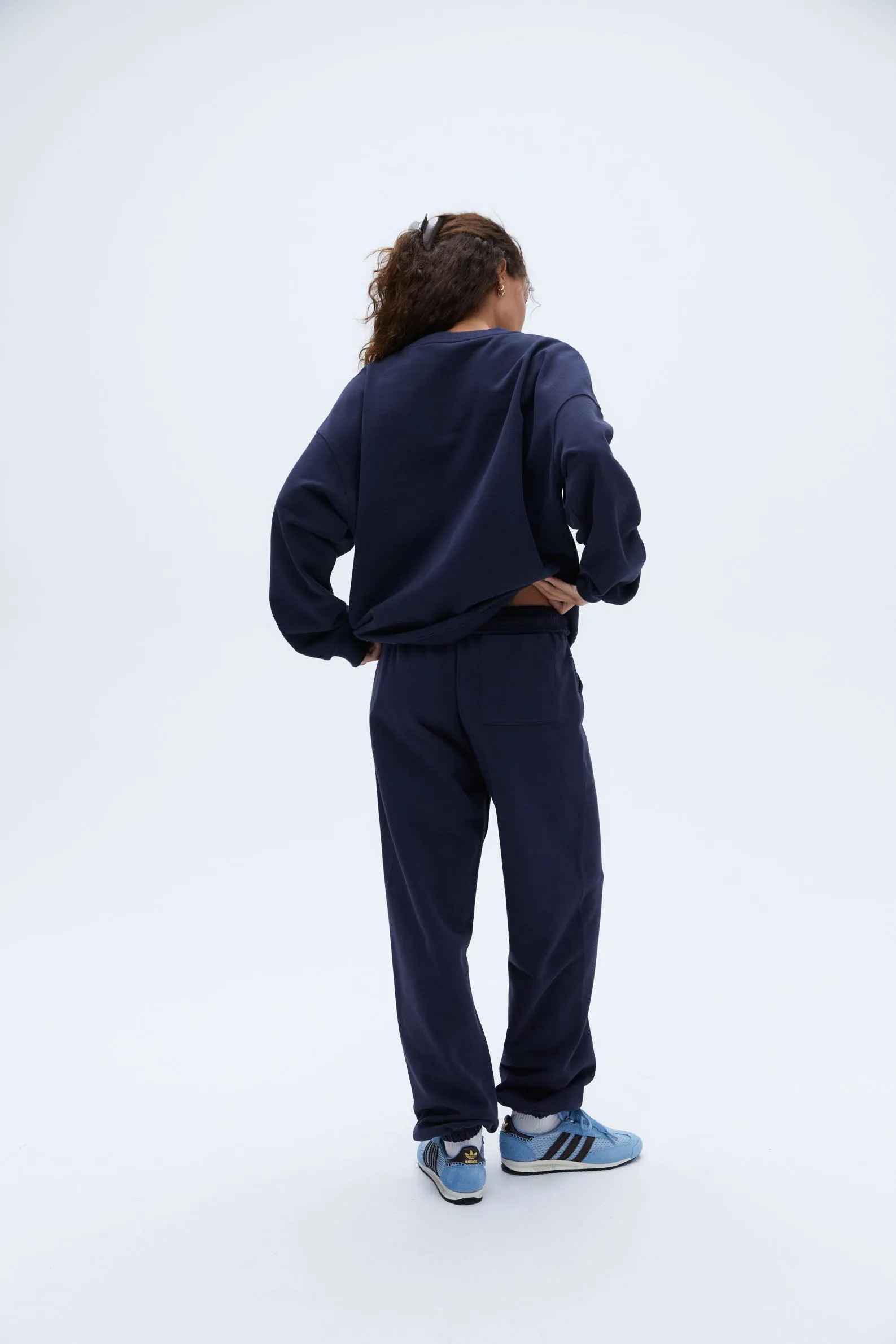 Campus Oversized Sweatshirt - Navy Blue/Powder Blue sold by Adanola product image thumbnail 2