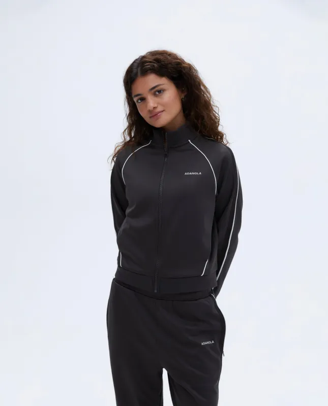 Jersey Track Jacket - Coffee Bean sold by Adanola