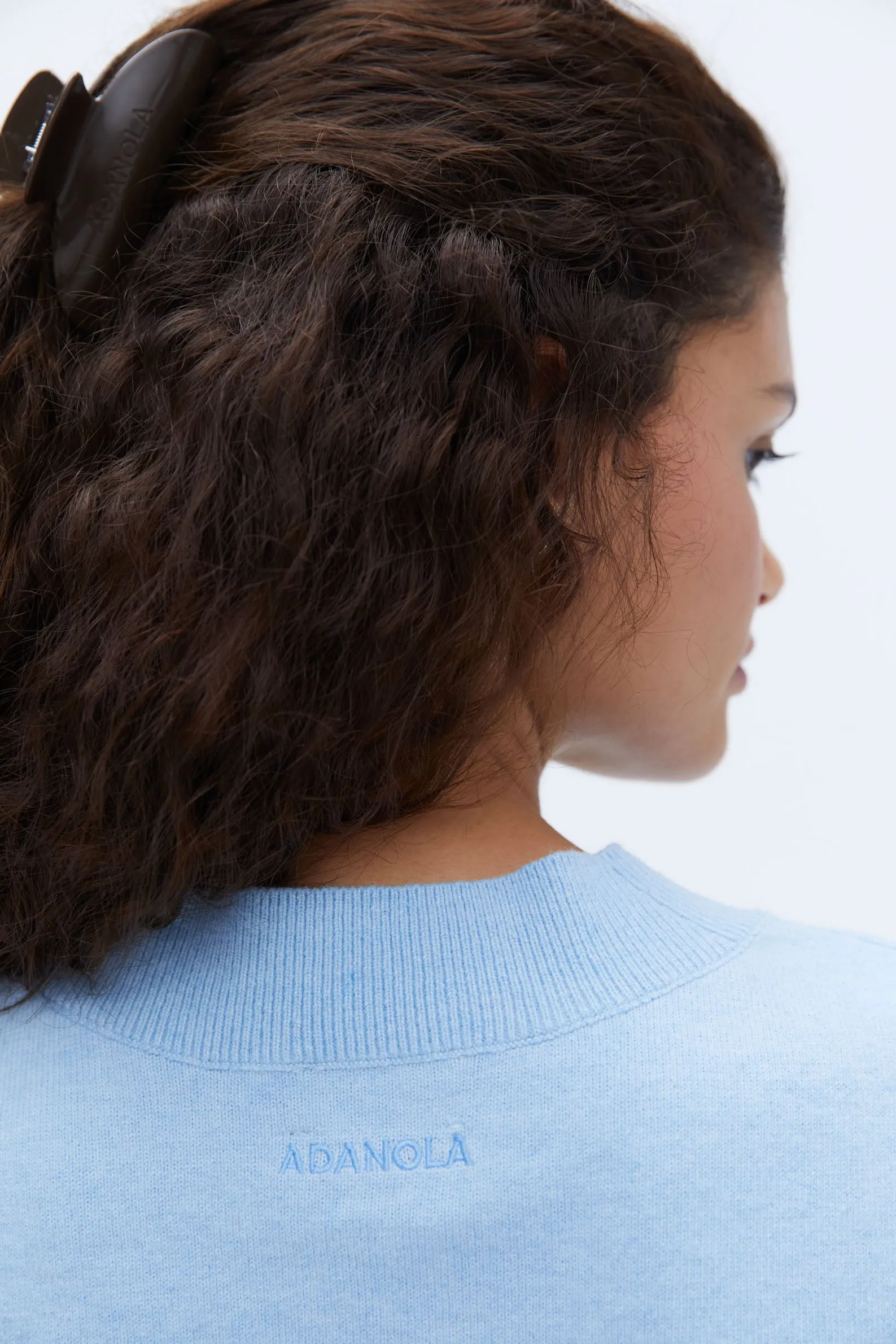 V Neck Knit Vest - Powder Blue sold by Adanola product image thumbnail 3