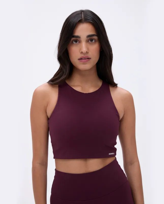 Ultimate Open Back Bra - Dark Cherry sold by Adanola