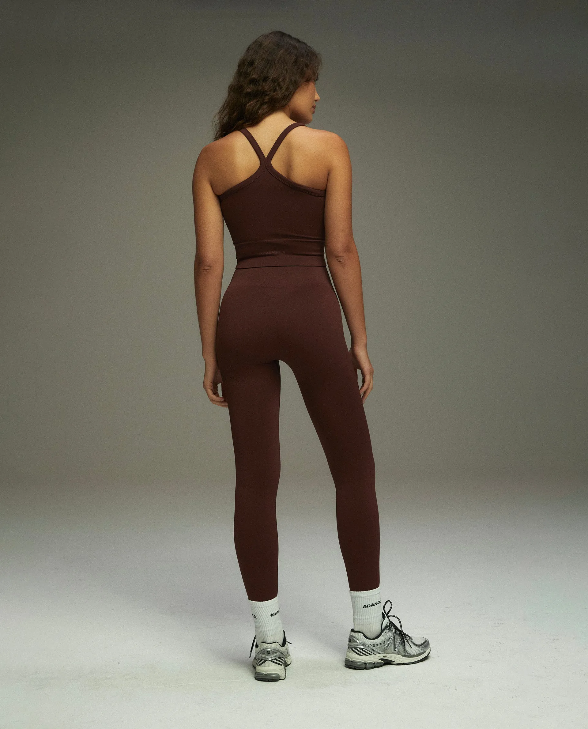Seamless Leggings - Burgundy sold by Adanola product image thumbnail 3