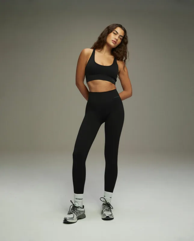 Seamless Leggings - Black sold by Adanola