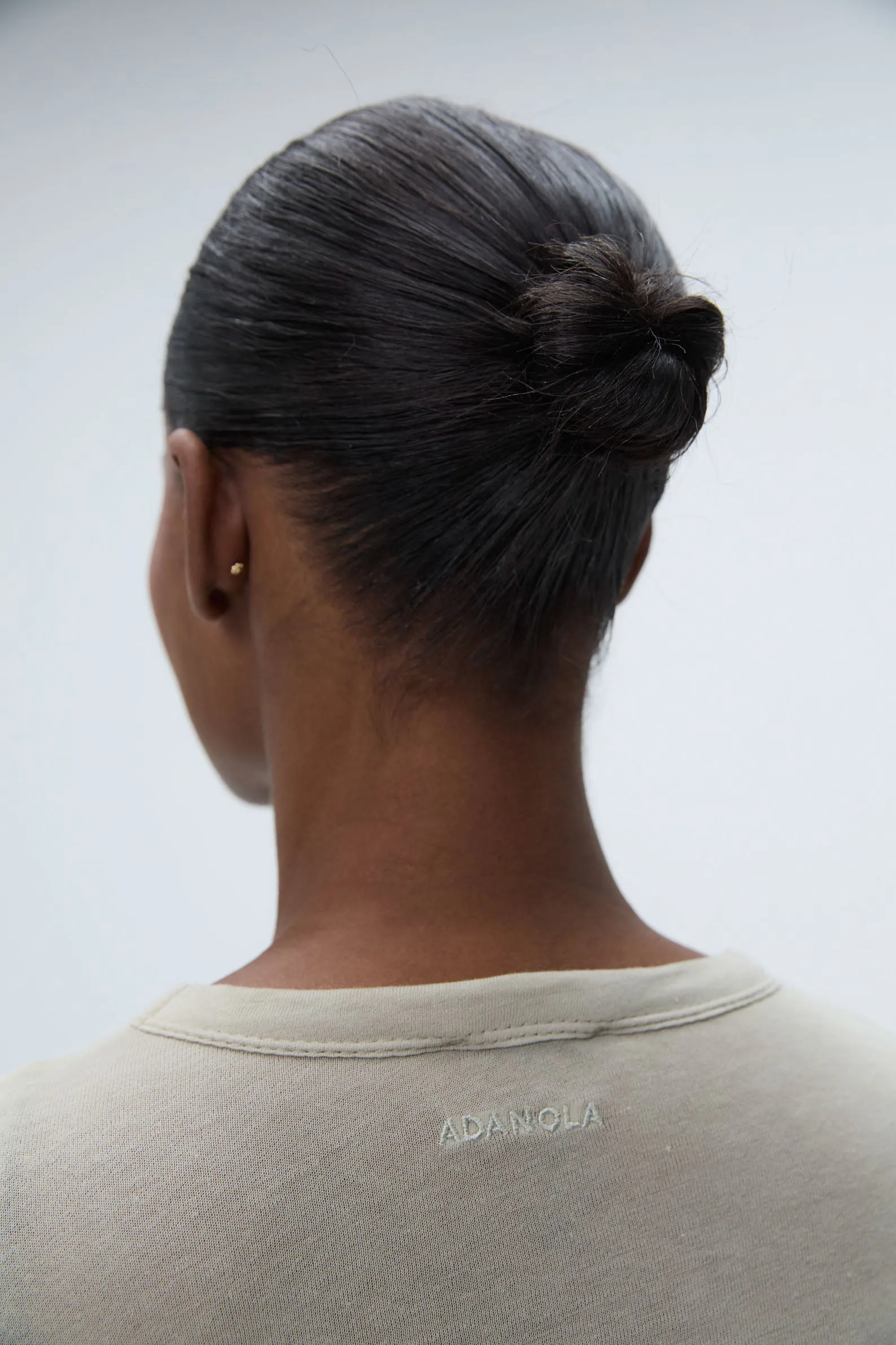 Sheer Long Sleeve Scoop Top - Sand sold by Adanola product image thumbnail 3