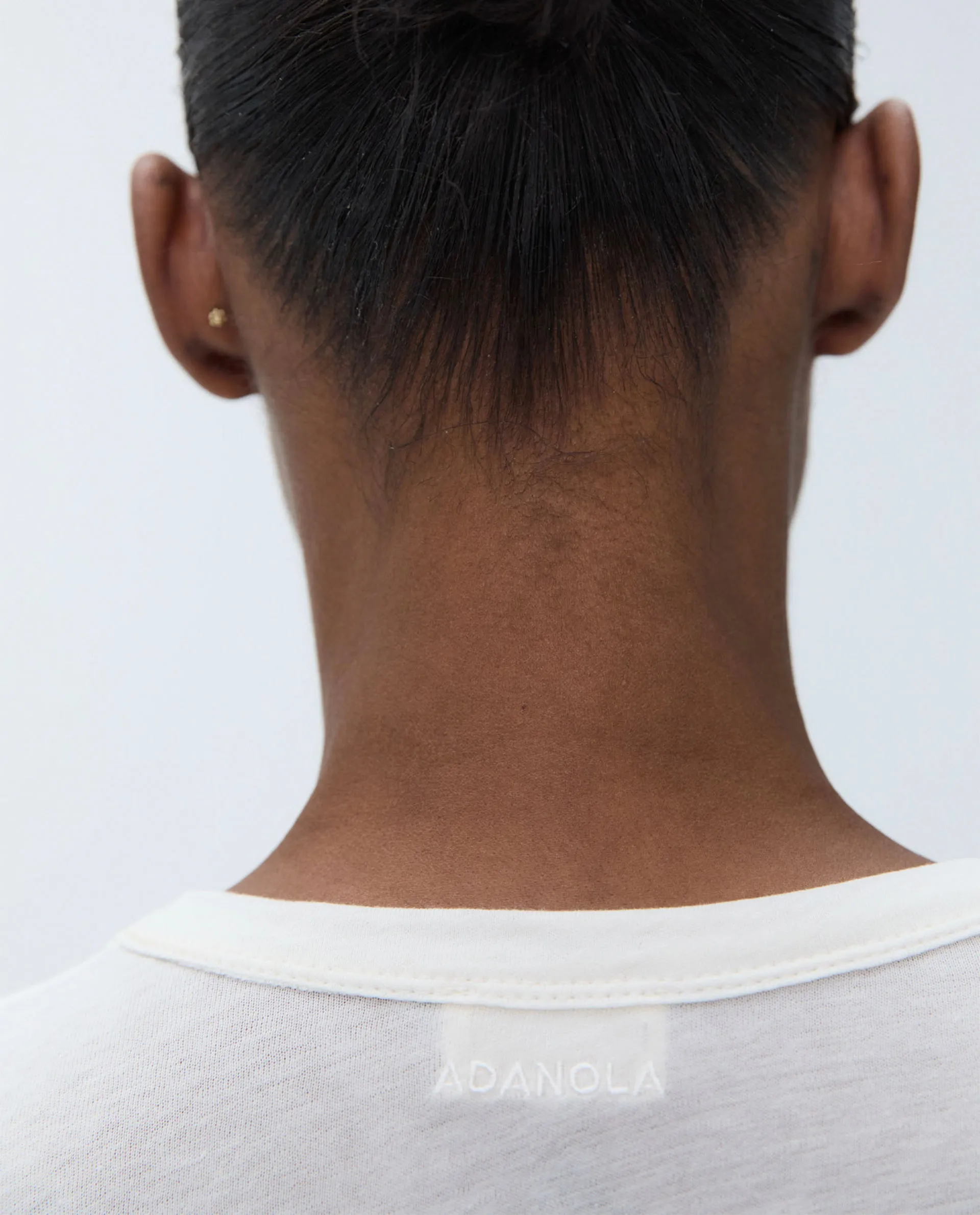 Sheer Long Sleeve Scoop Top - Marshmallow White sold by Adanola product image thumbnail 3