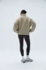 Oversized Pocket Zip Through Fleece - Sand sold by Adanola