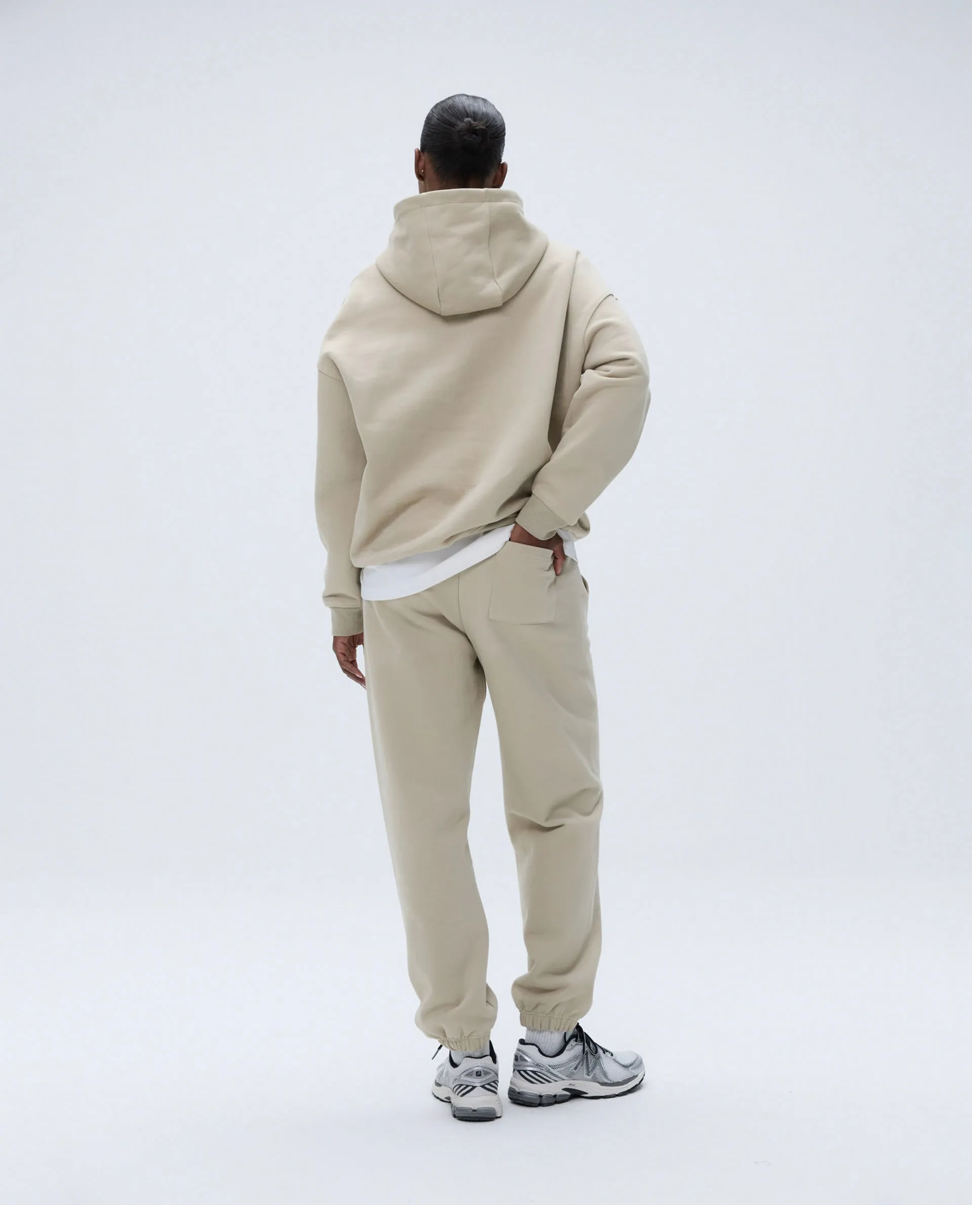 Script Oversized Hoodie - Sand/Vintage Red sold by Adanola product image thumbnail 3