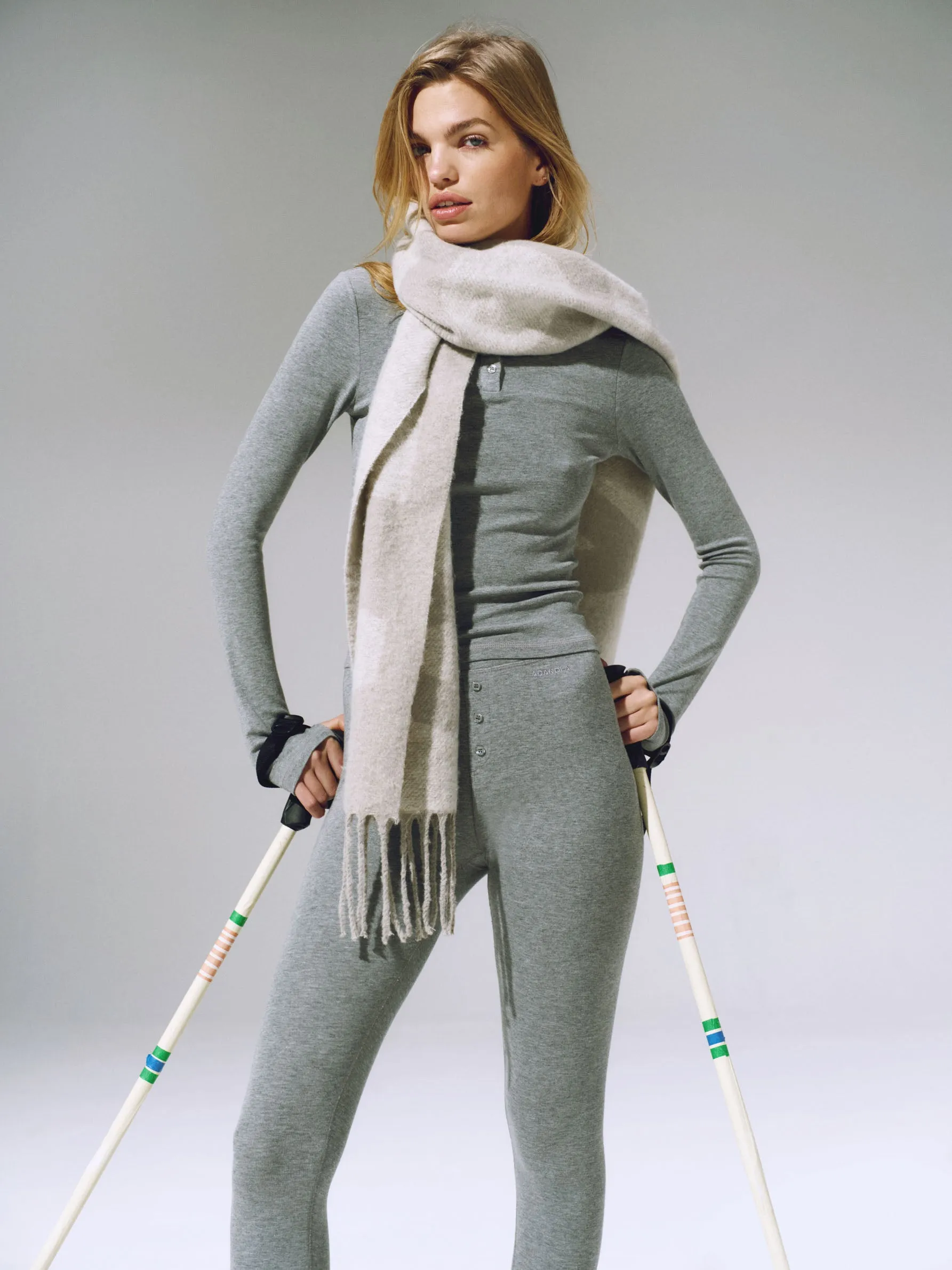 Knit Scarf - Stone sold by Adanola product image thumbnail 3