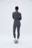 Ultimate Long Sleeve Zip Up Top - Dark Grey sold by Adanola