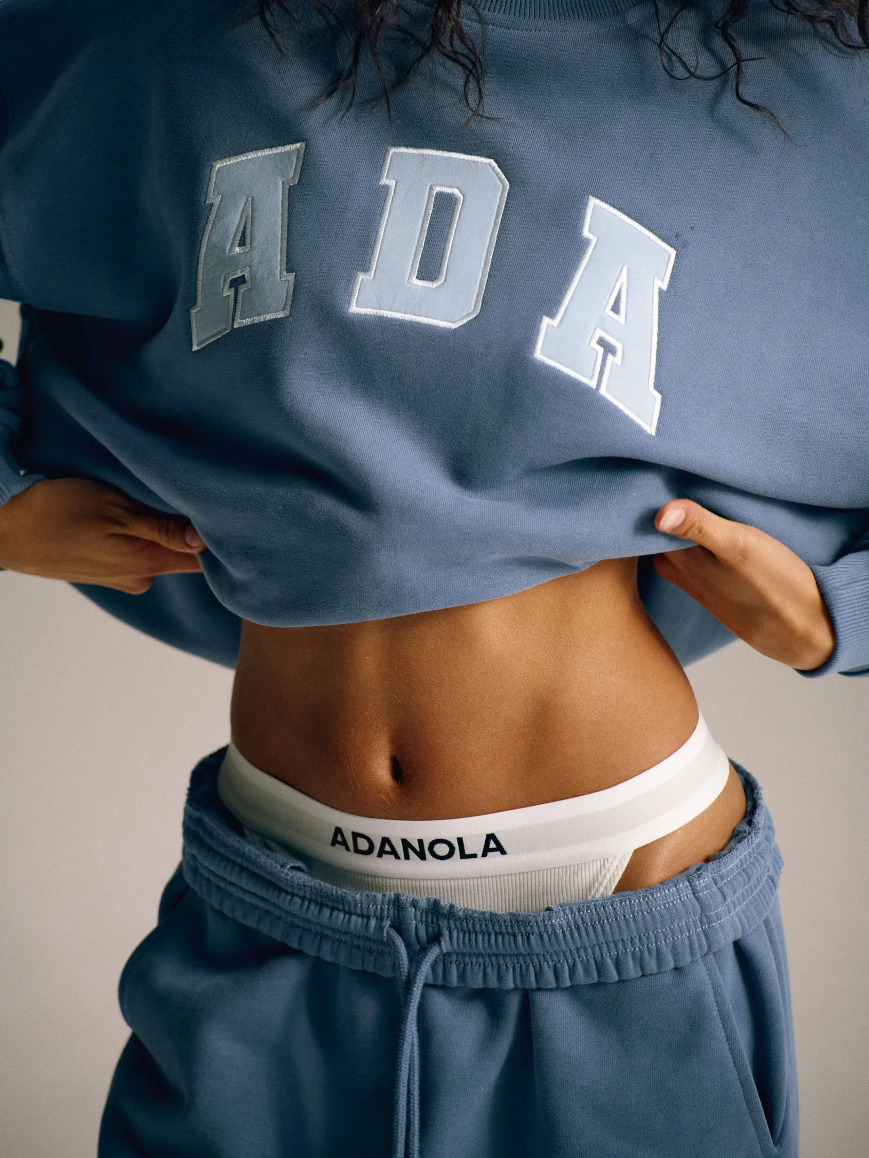ADA Oversized Sweatshirt - Vintage Blue/Powder Blue sold by Adanola product image thumbnail 4
