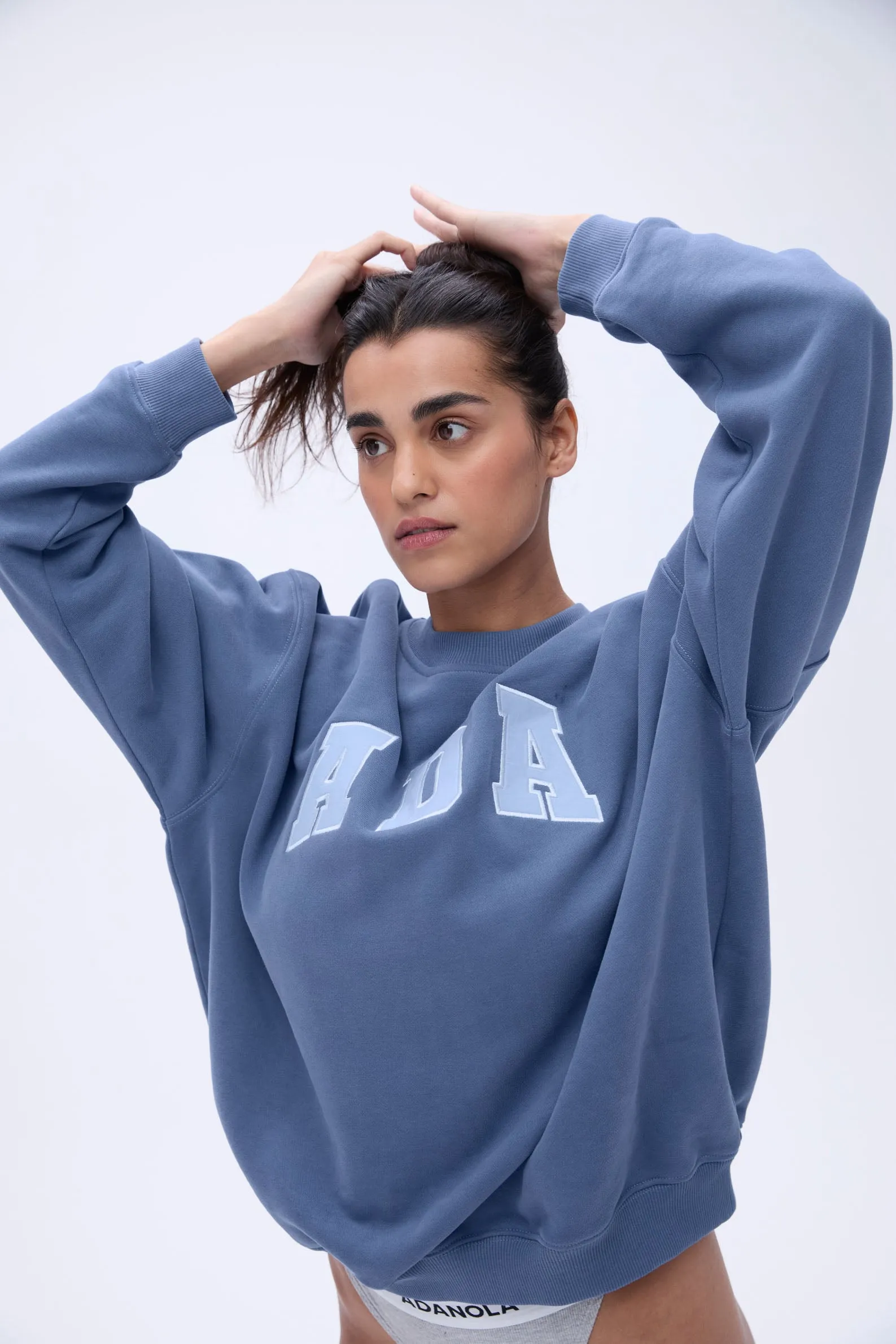 ADA Oversized Sweatshirt - Vintage Blue/Powder Blue sold by Adanola product image thumbnail 2