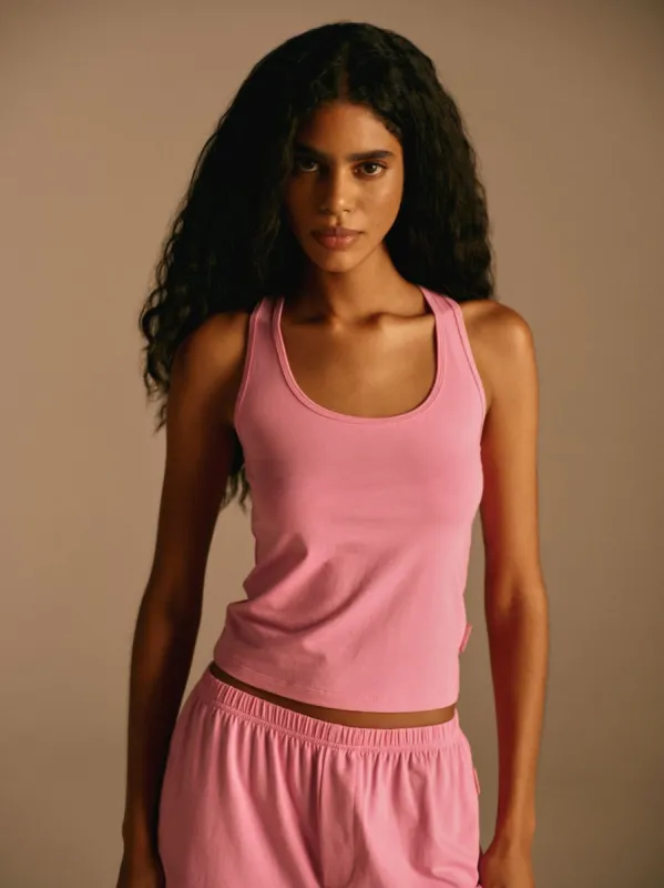 Modal Racer Vest - Candy Pink sold by Adanola