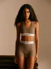 Branded Ribbed Racer Bra - Olive Green sold by Adanola