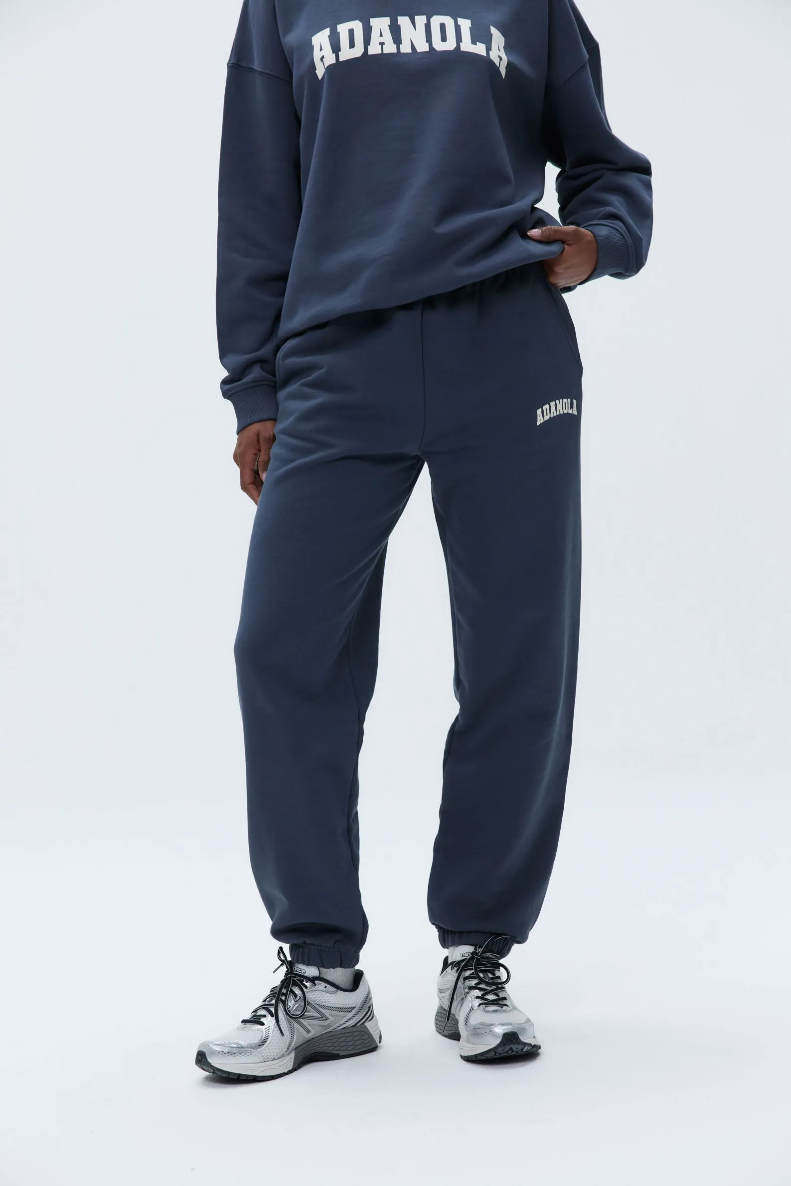 Varsity Sweatpants - Washed Midnight Blue sold by Adanola product image thumbnail 4