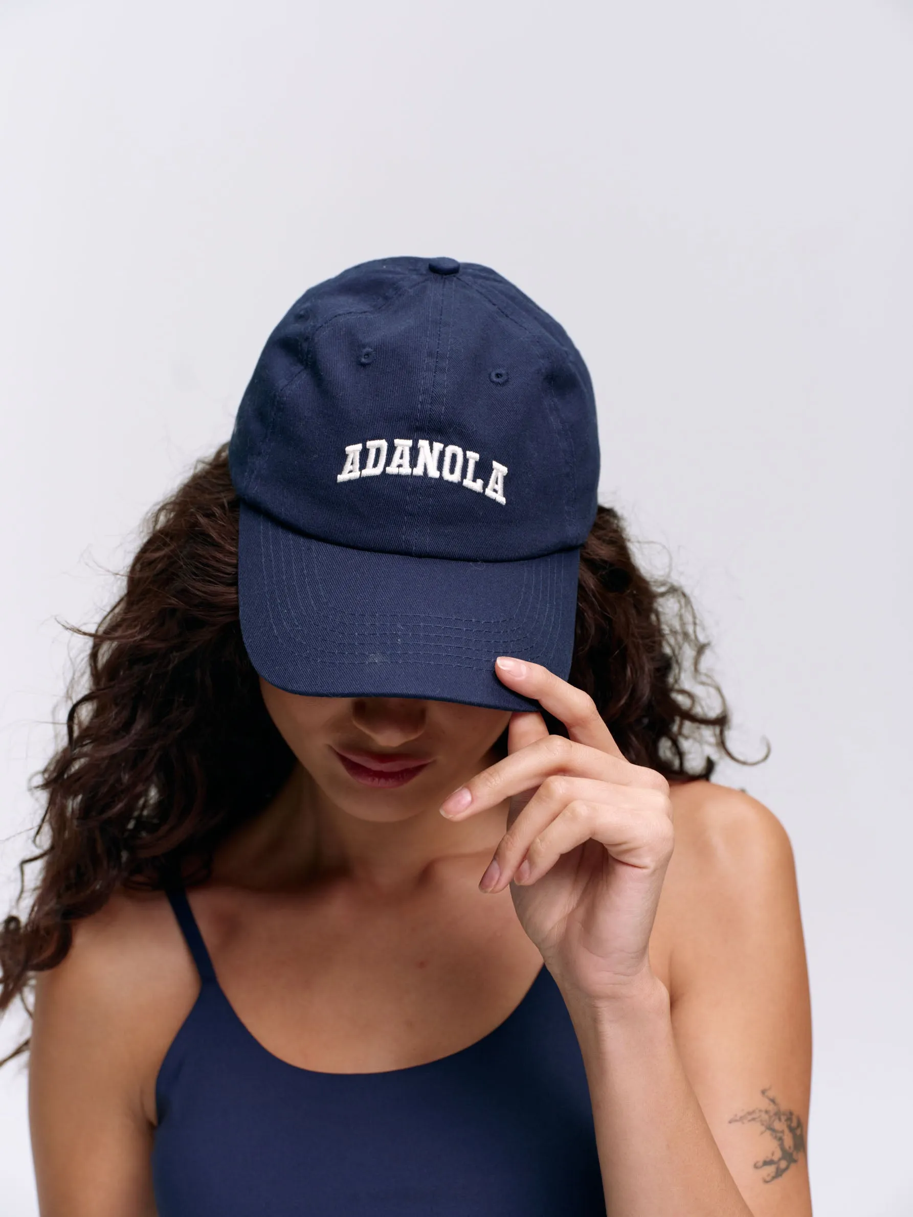 Varsity Cap - Navy Blue/Cream sold by Adanola