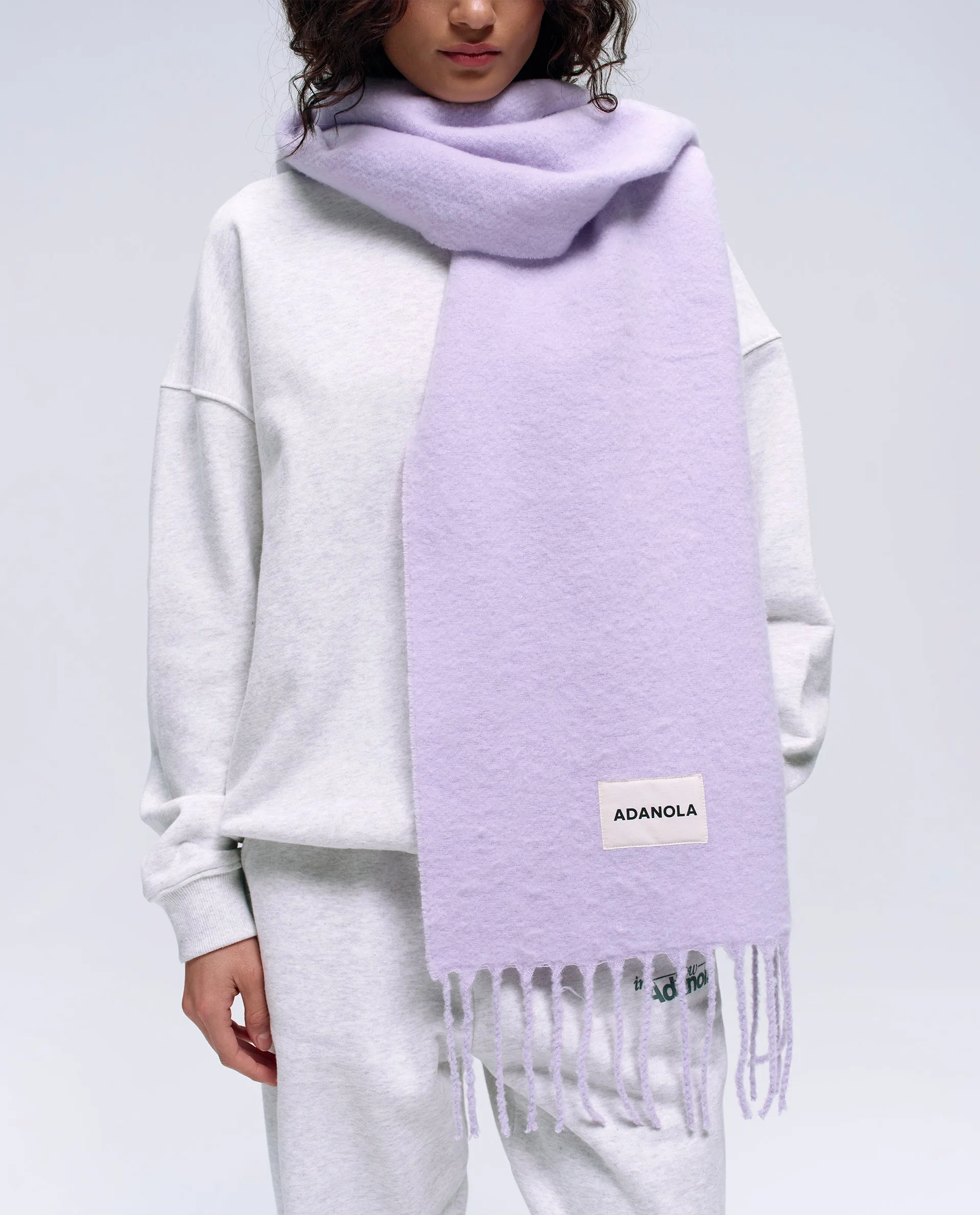 Knit Scarf - Lilac sold by Adanola product image thumbnail 3
