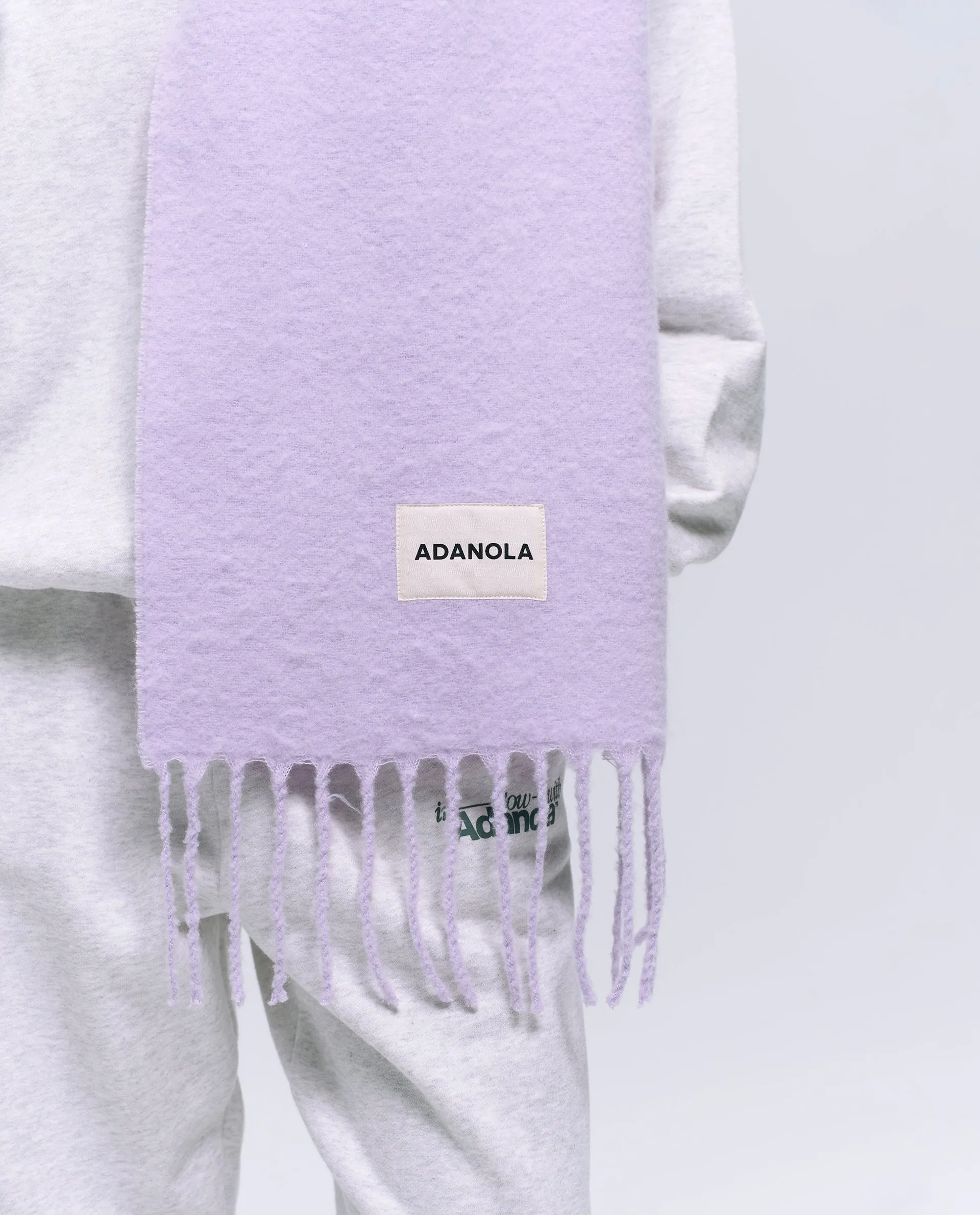 Knit Scarf - Lilac sold by Adanola product image thumbnail 2