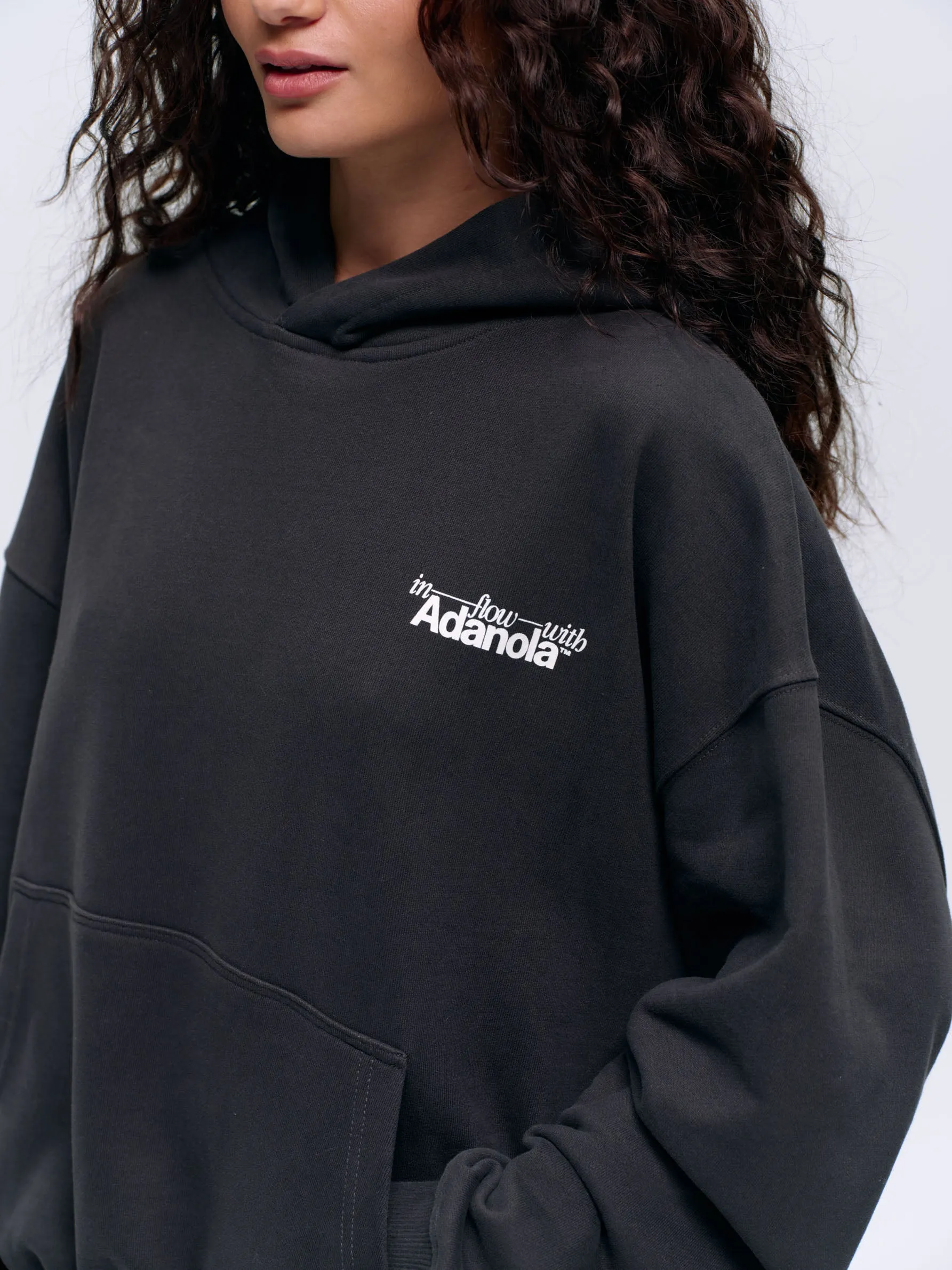 Flow Oversized Hoodie - Anthracite Grey/Lilac Purple sold by Adanola product image thumbnail 3
