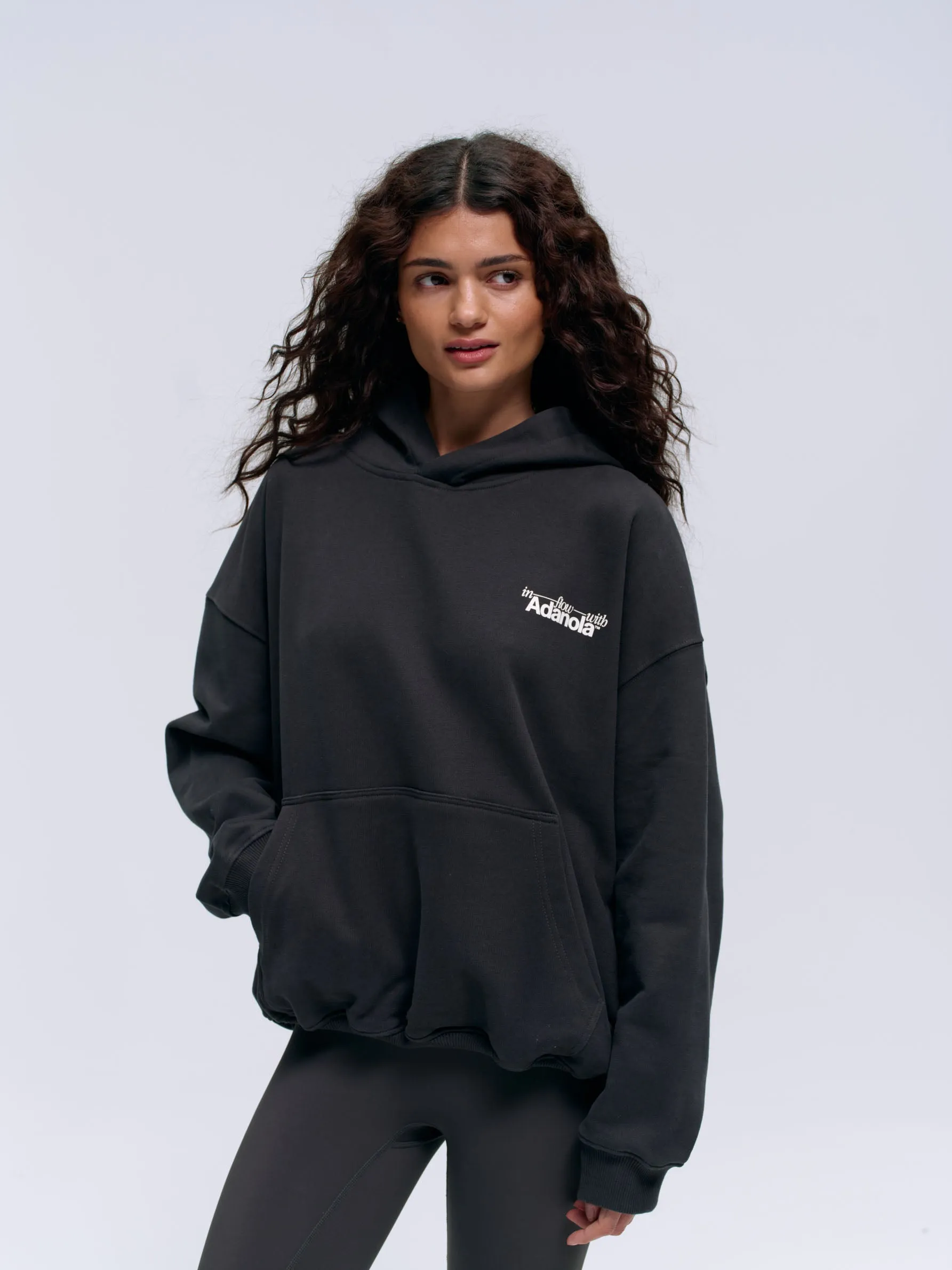 Flow Oversized Hoodie - Anthracite Grey/Lilac Purple sold by Adanola product image thumbnail 2