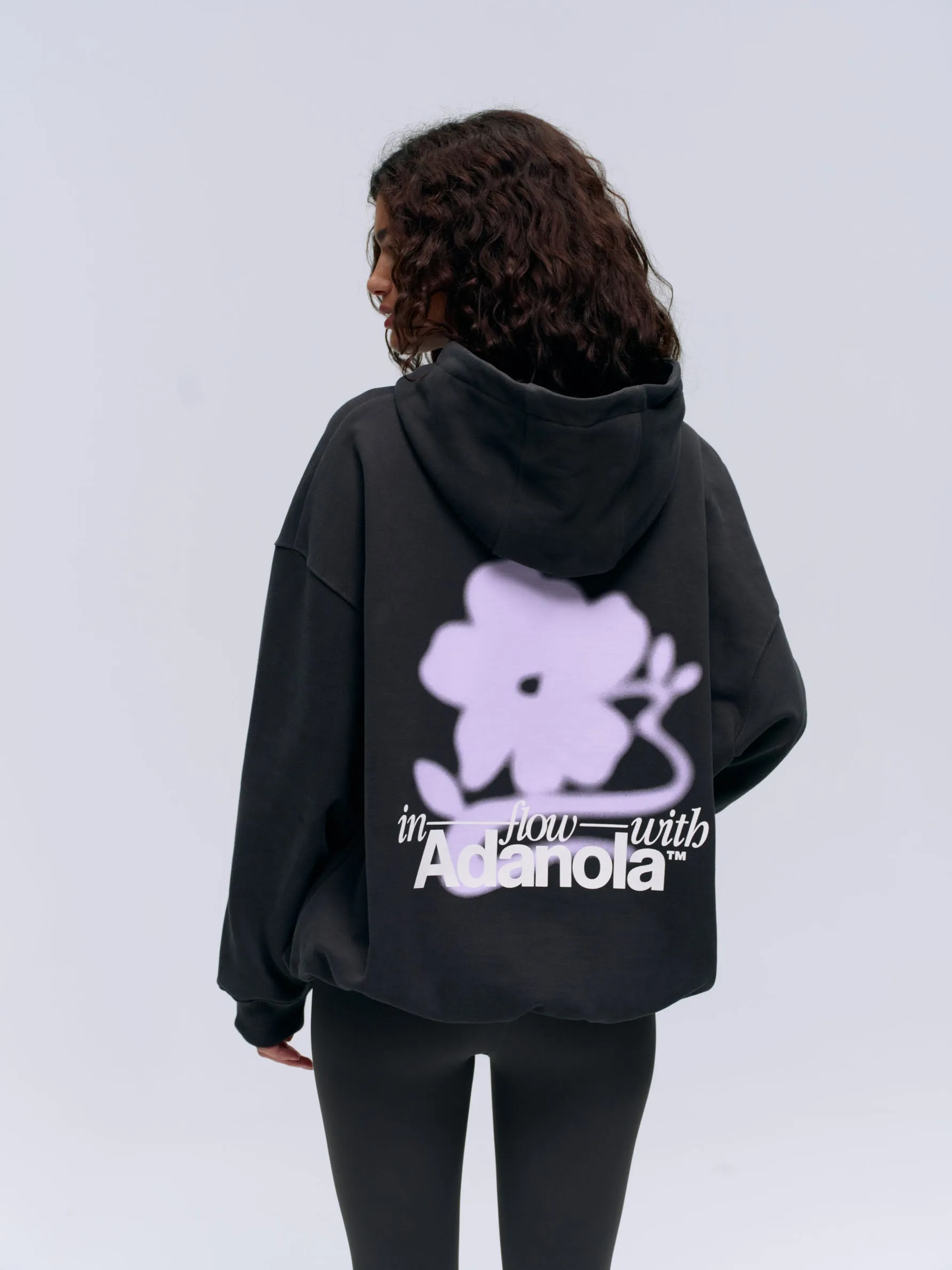 Flow Oversized Hoodie - Anthracite Grey/Lilac Purple sold by Adanola