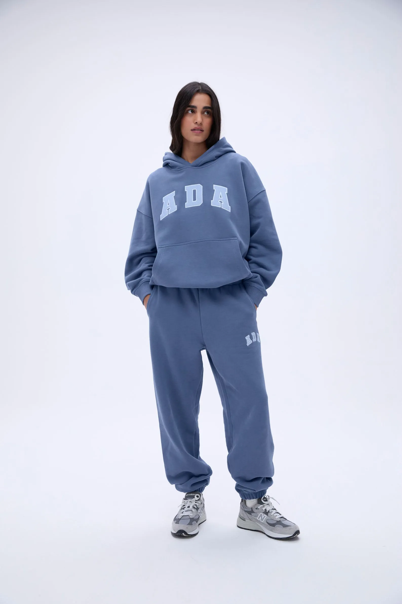 ADA Oversized Hoodie - Vintage Blue/Powder Blue sold by Adanola product image thumbnail 4