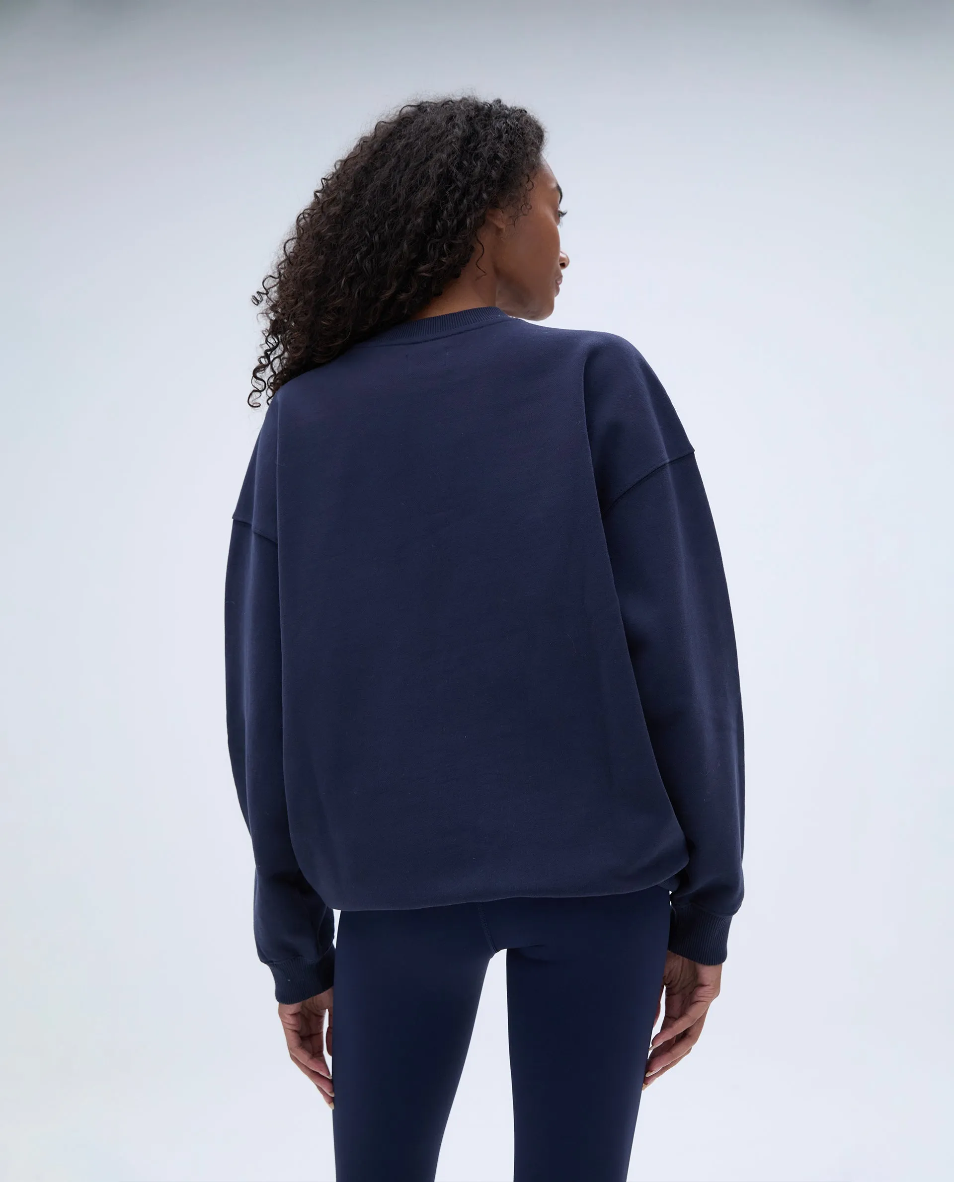 Campus Oversized Sweatshirt - Navy Blue/Powder Blue sold by Adanola product image thumbnail 3